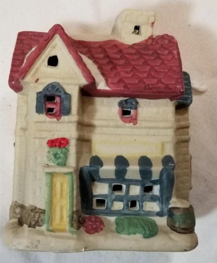 10 Piece Lighted Village Set Christmas Town Holiday Display Snow Buildings