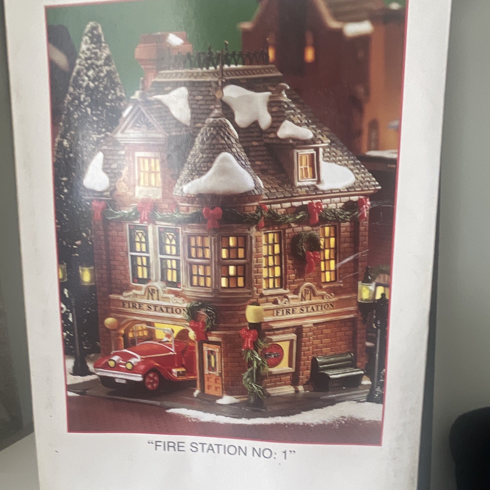 Preowned Christmas Decoration Department 56 Fire Station No. 1. Tested It works