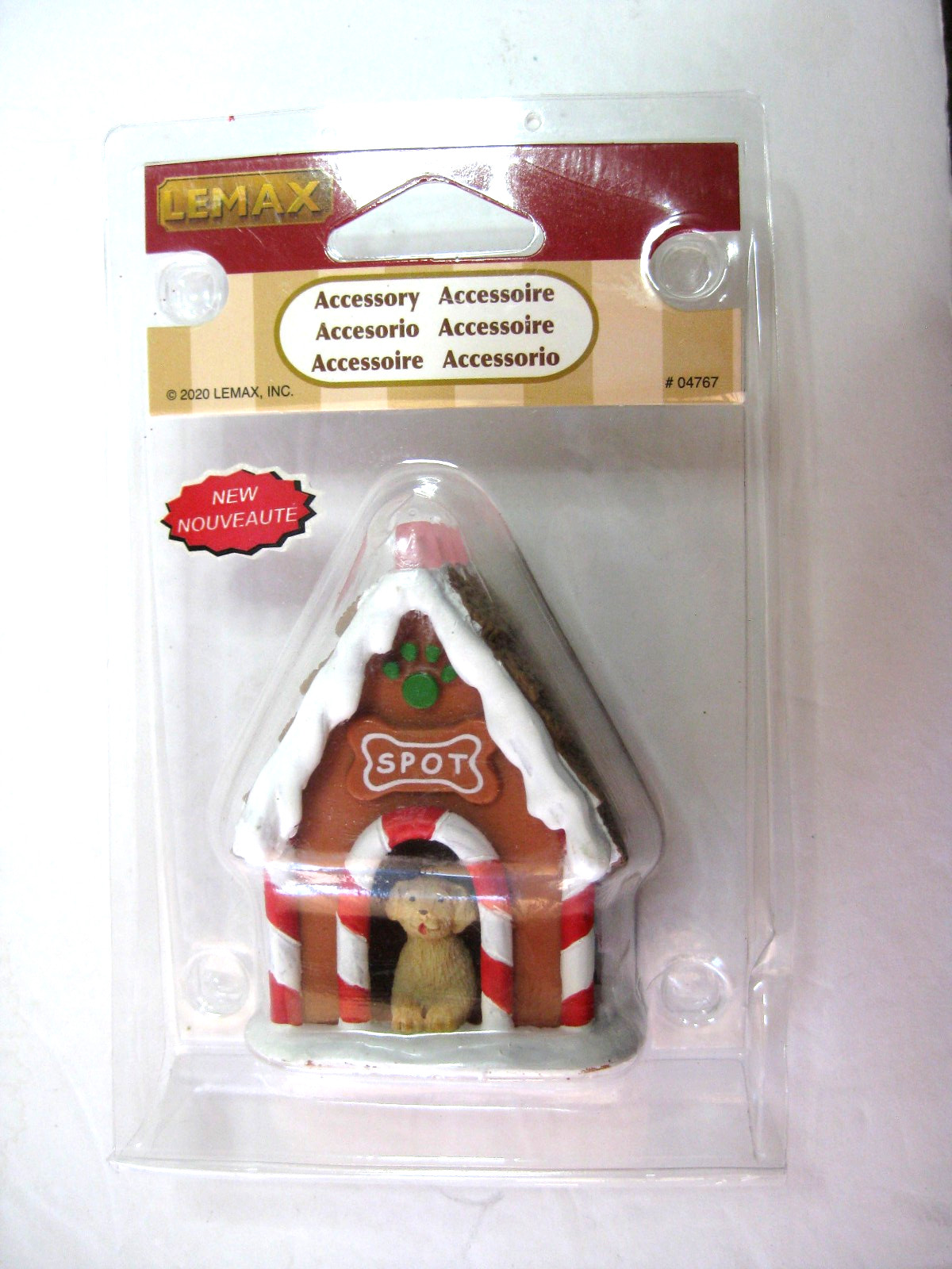 LEMAX SUGAR N SPICE “DOG HOUSE” # 04767 ACCESSORY NEW IN SEALED PACKAGE