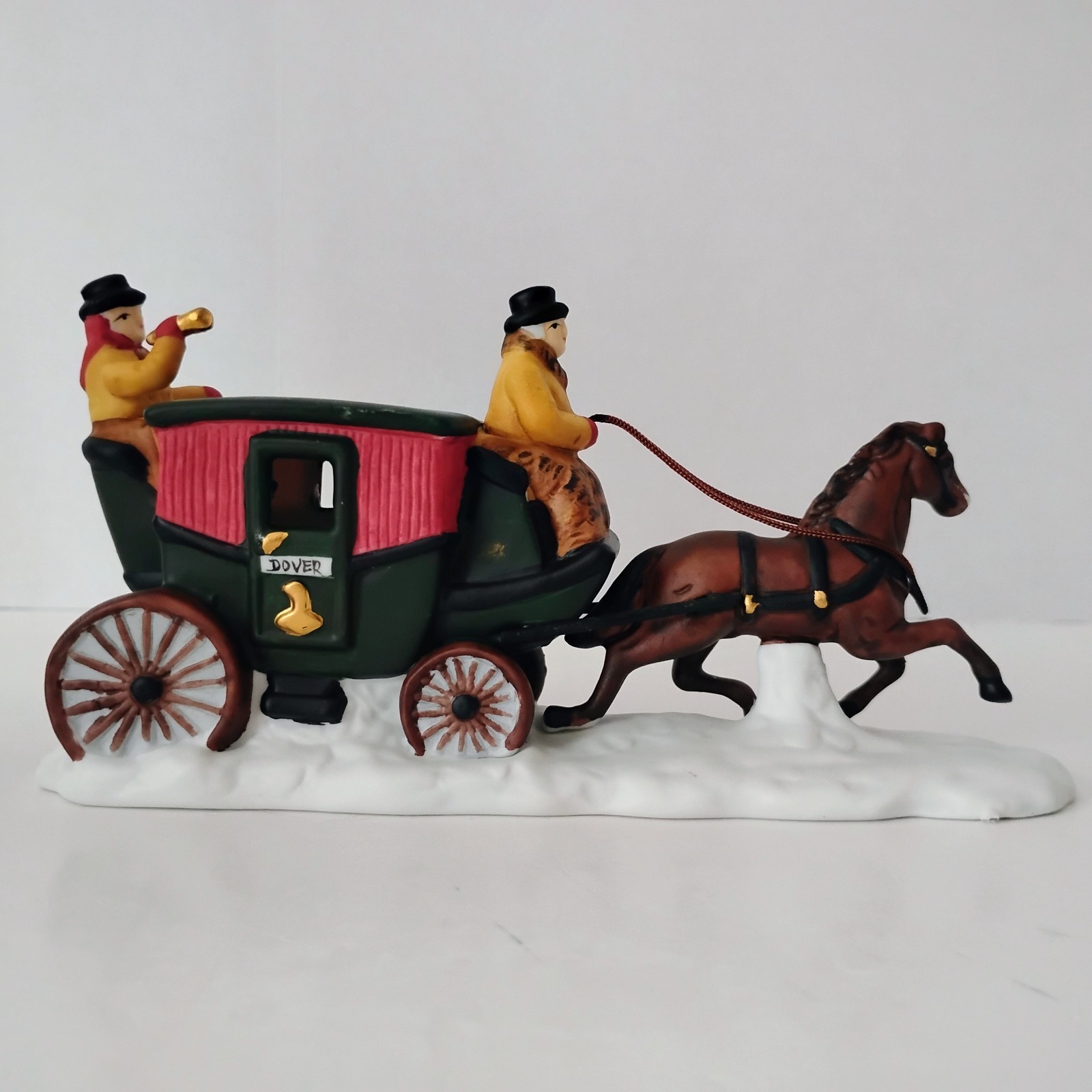 Dept. 56 Dickens Dover Coach 1987 Horse Drawn Carriage #6590-0