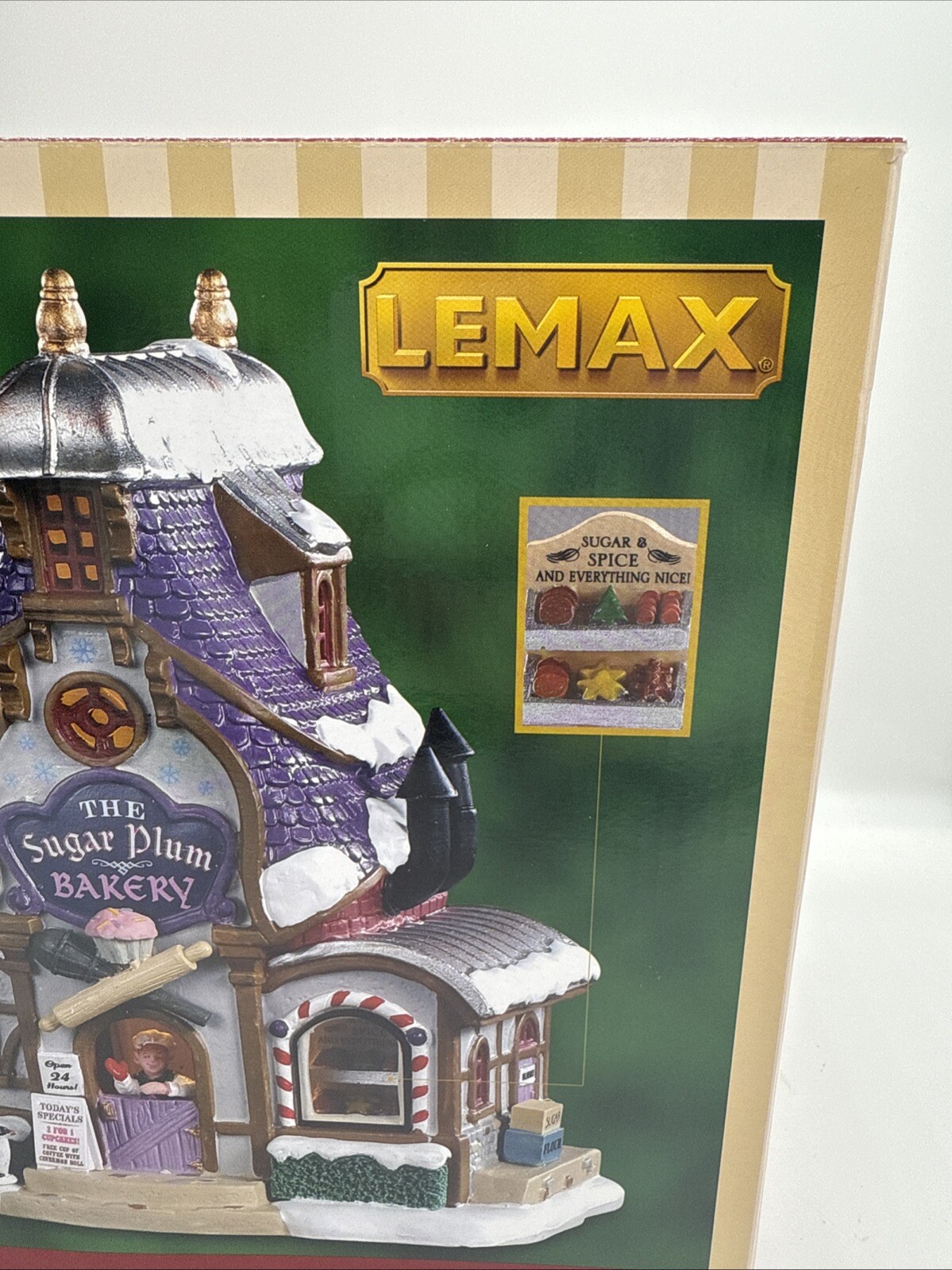 LEMAX Sugar Plum Bakery #95531 Christmas Village Ceramic House In Box 2019