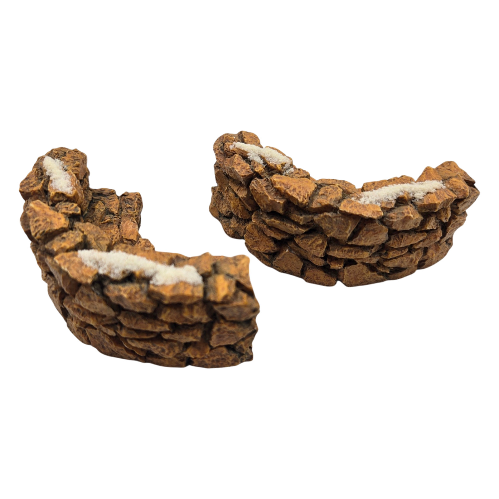 Department 56 2 Curved Bench 2 Straight Wall Stone