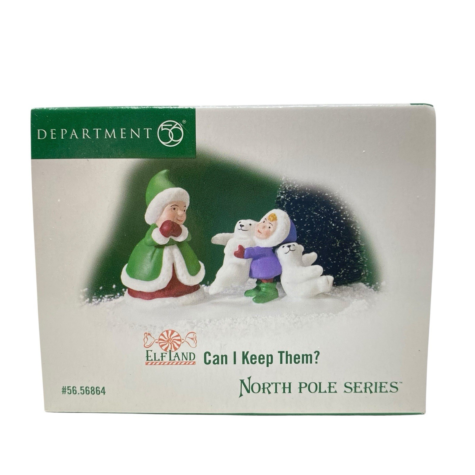 Dept 56 Can I Keep Them North Pole Series 56.56864 Elf Polar Bear 2004