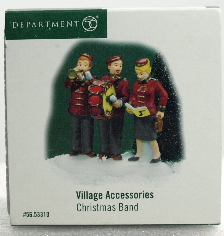 Dept 56 Village Accessories Series “Christmas Band” Brand New