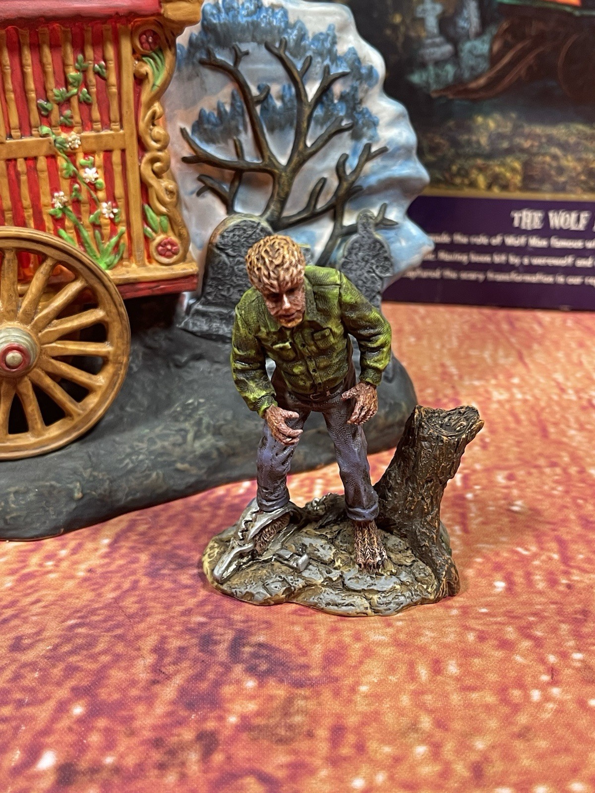 Halloween Department 56 The Wolf Man’s Curse Classics Monsters Set 56.59304