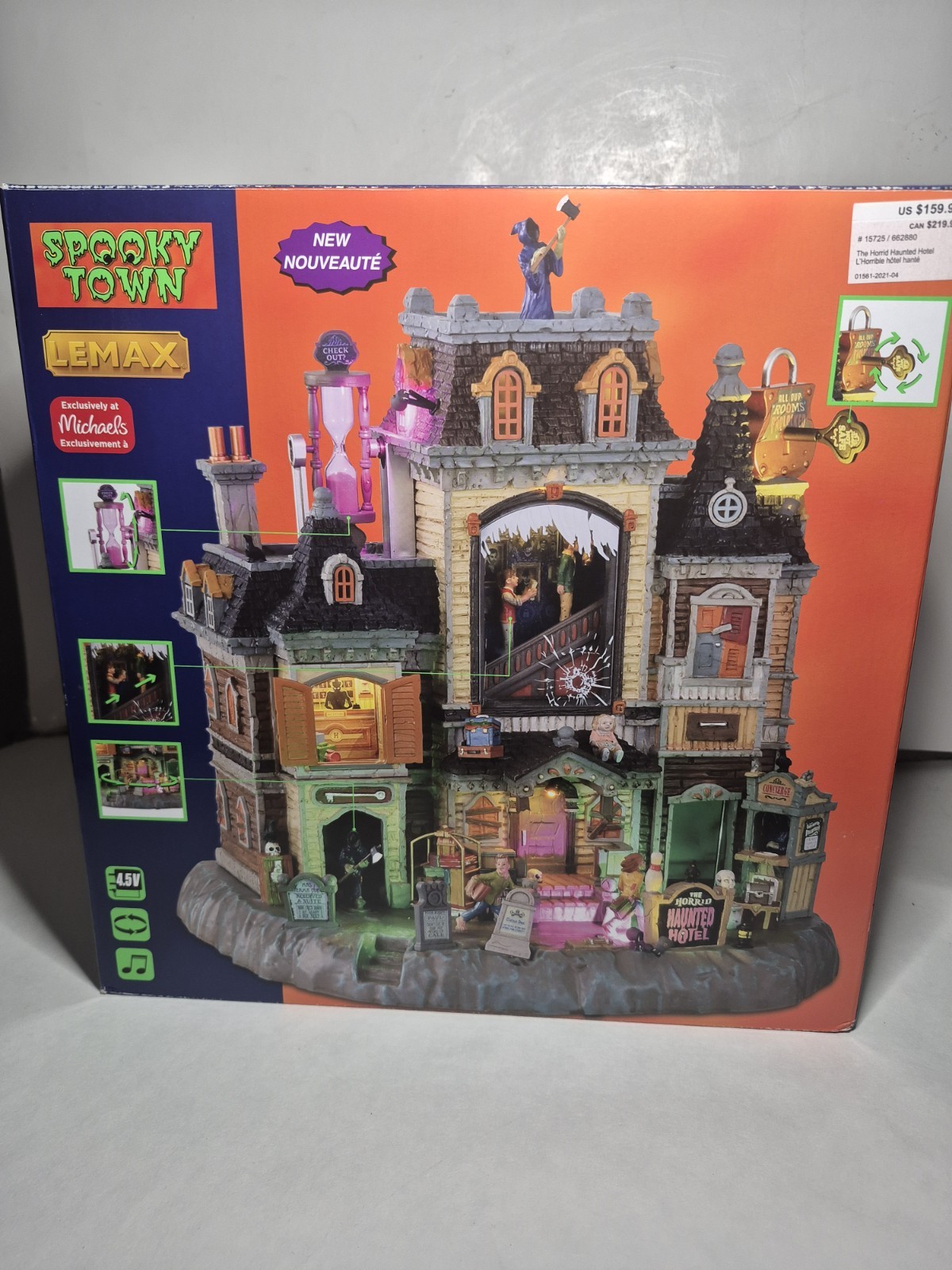 Lemax Spooky Town The Horrid Haunted Hotel Halloween Lighted Building Tested