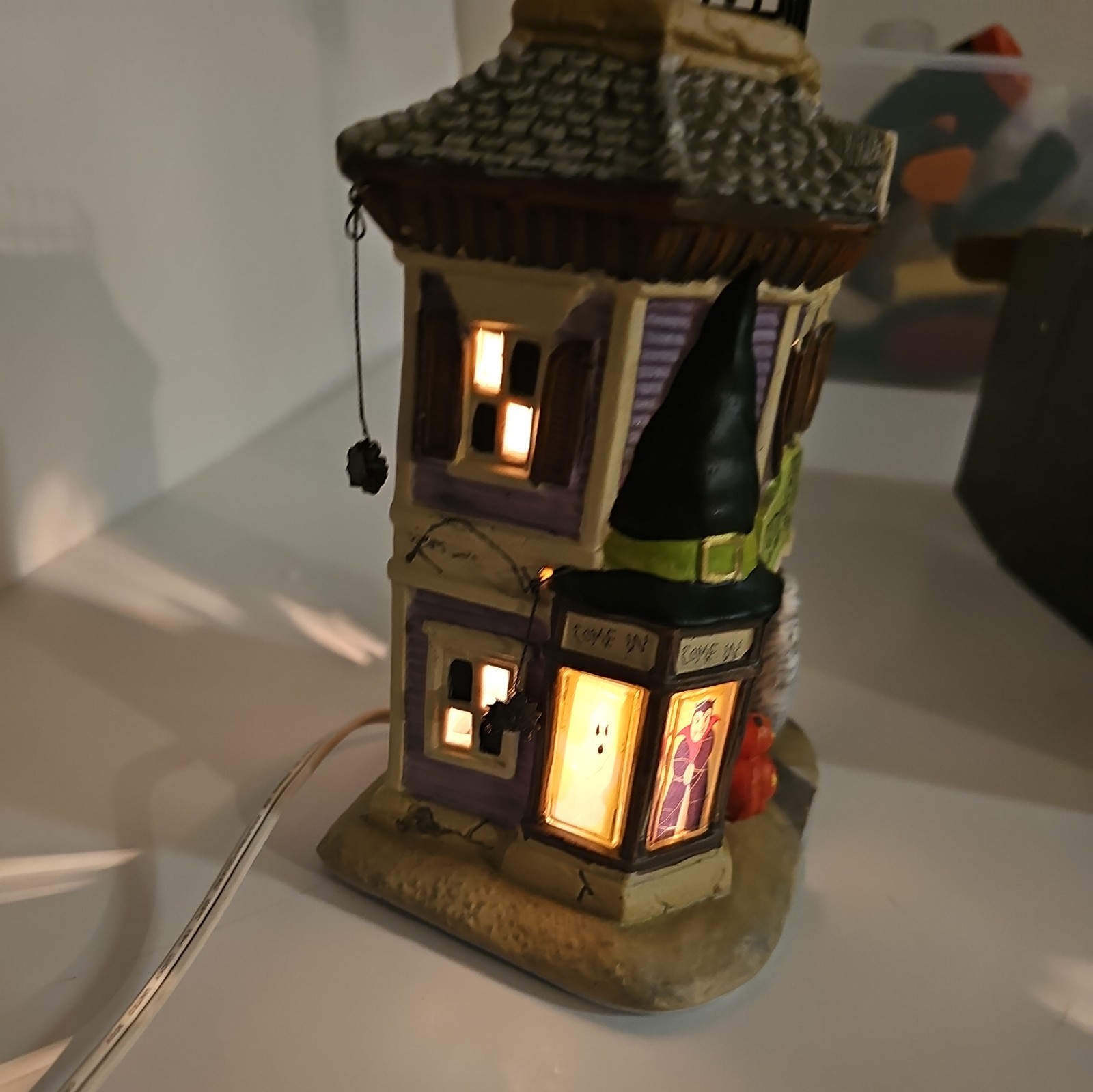 Holiday Inspiration Halloween Village Lighted House Casper’s Costume Shoppe