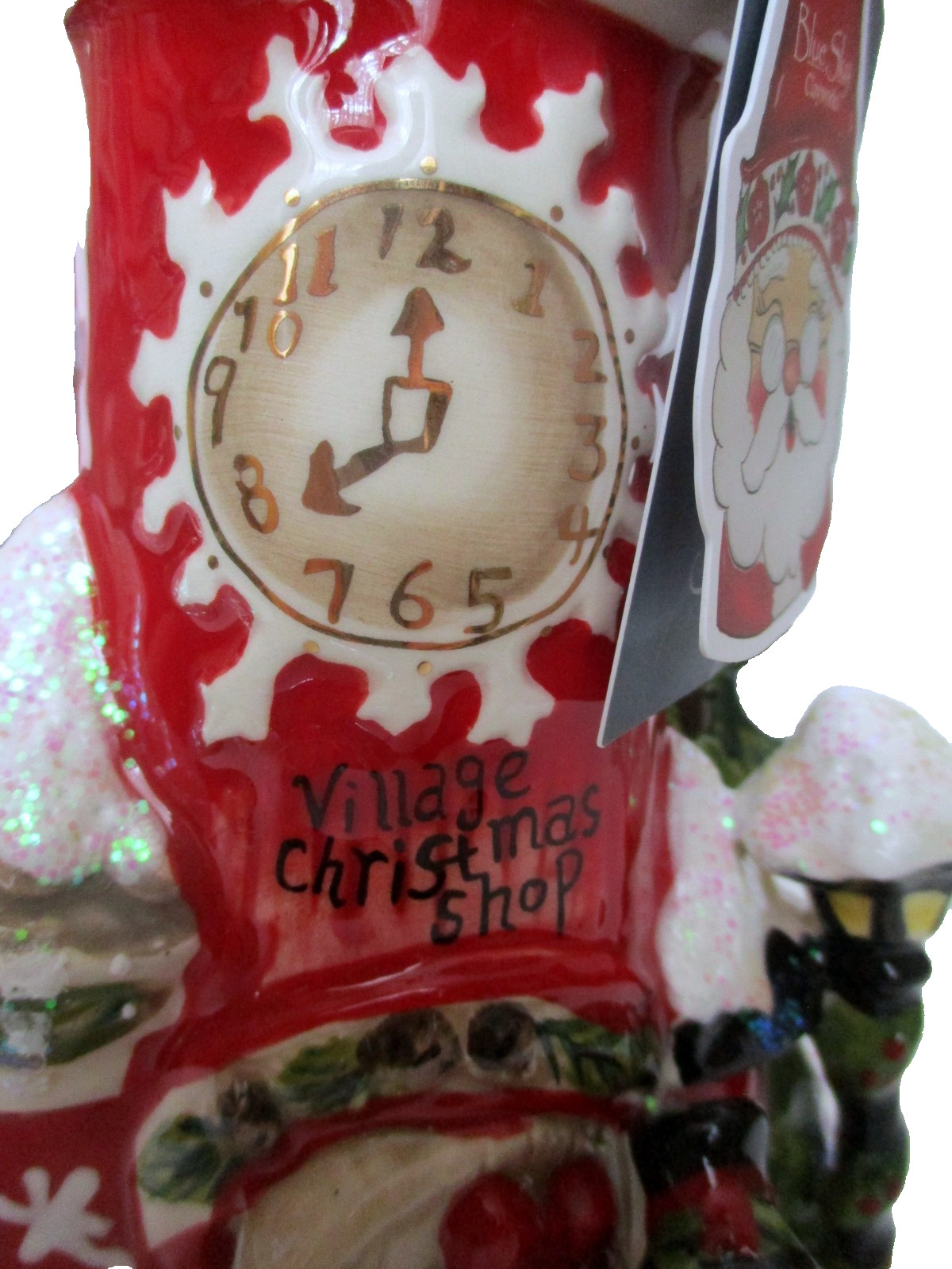NEW Blue Sky Clayworks Village Christmas Shop Candle House, Christmas Village