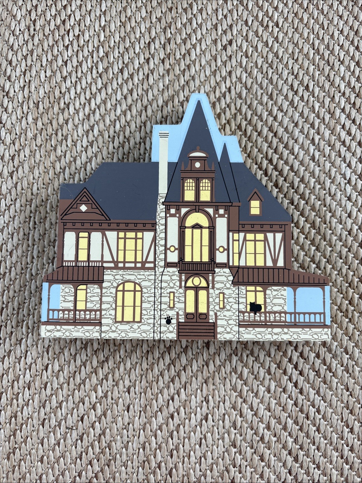 Cat’s Meow Beringer Vineyards House Wine Country Series, Signed By Faline 1997