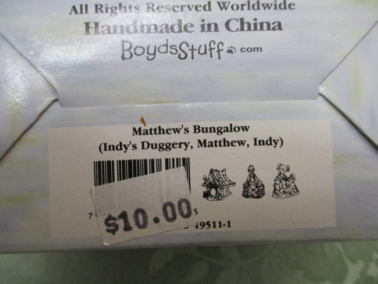 Boyd’s Bearly Built Villages “Matthew’s Bungalow”#19011 & Accessories 2000 NIB