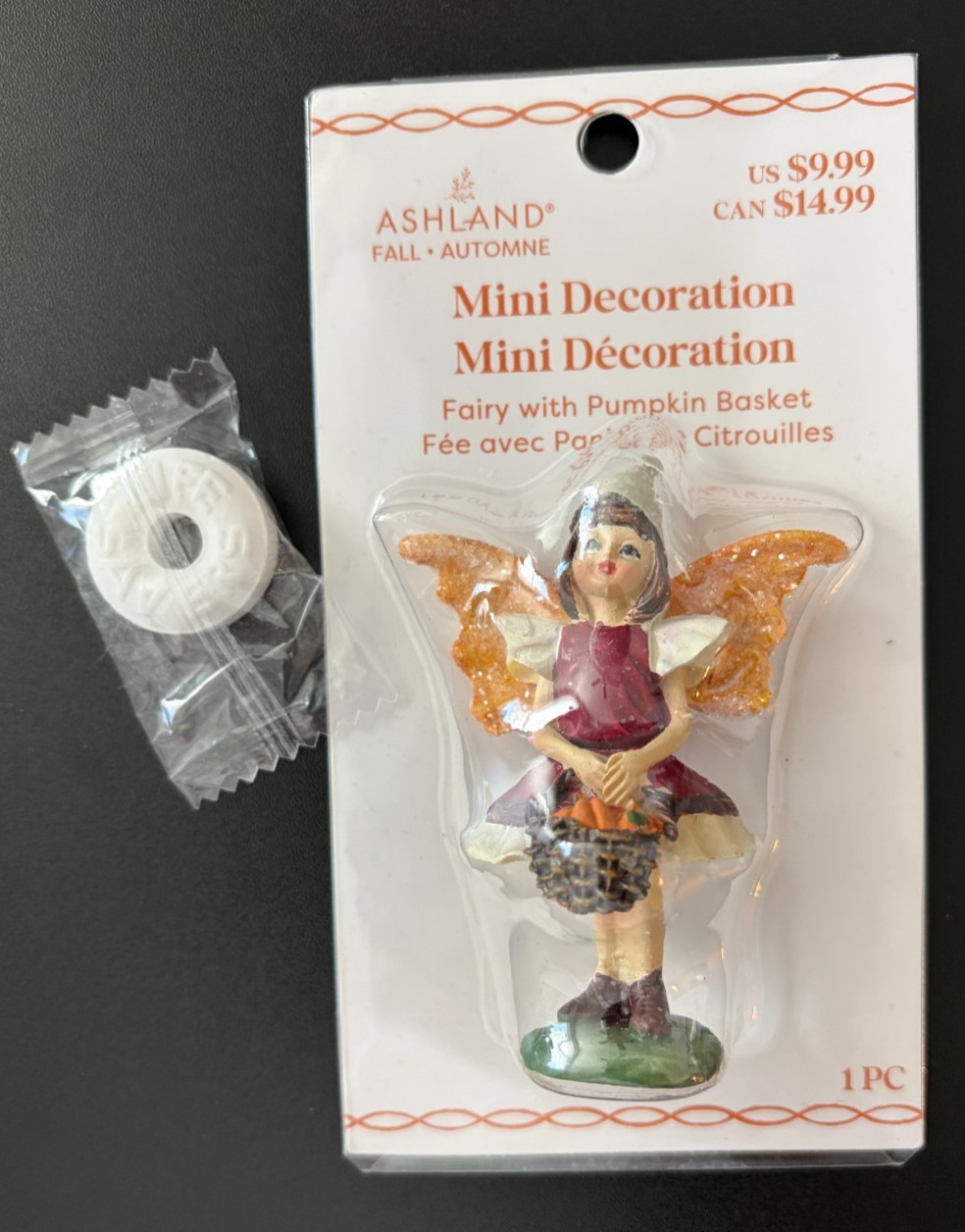 ASHLAND HALLOWEEN FALL AUTUMN MINIATURES FAIRY WITH PUMPKIN BASKET 2025 ~ NEW