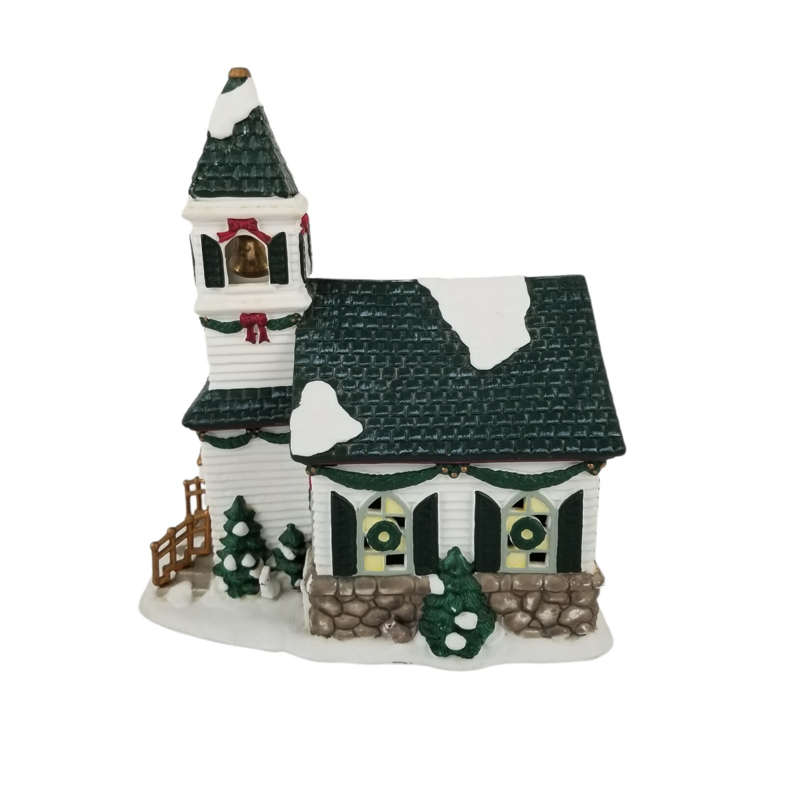 Hersheys Holiday Village Church w/ Box 2001 Christmas No Cord, Repair