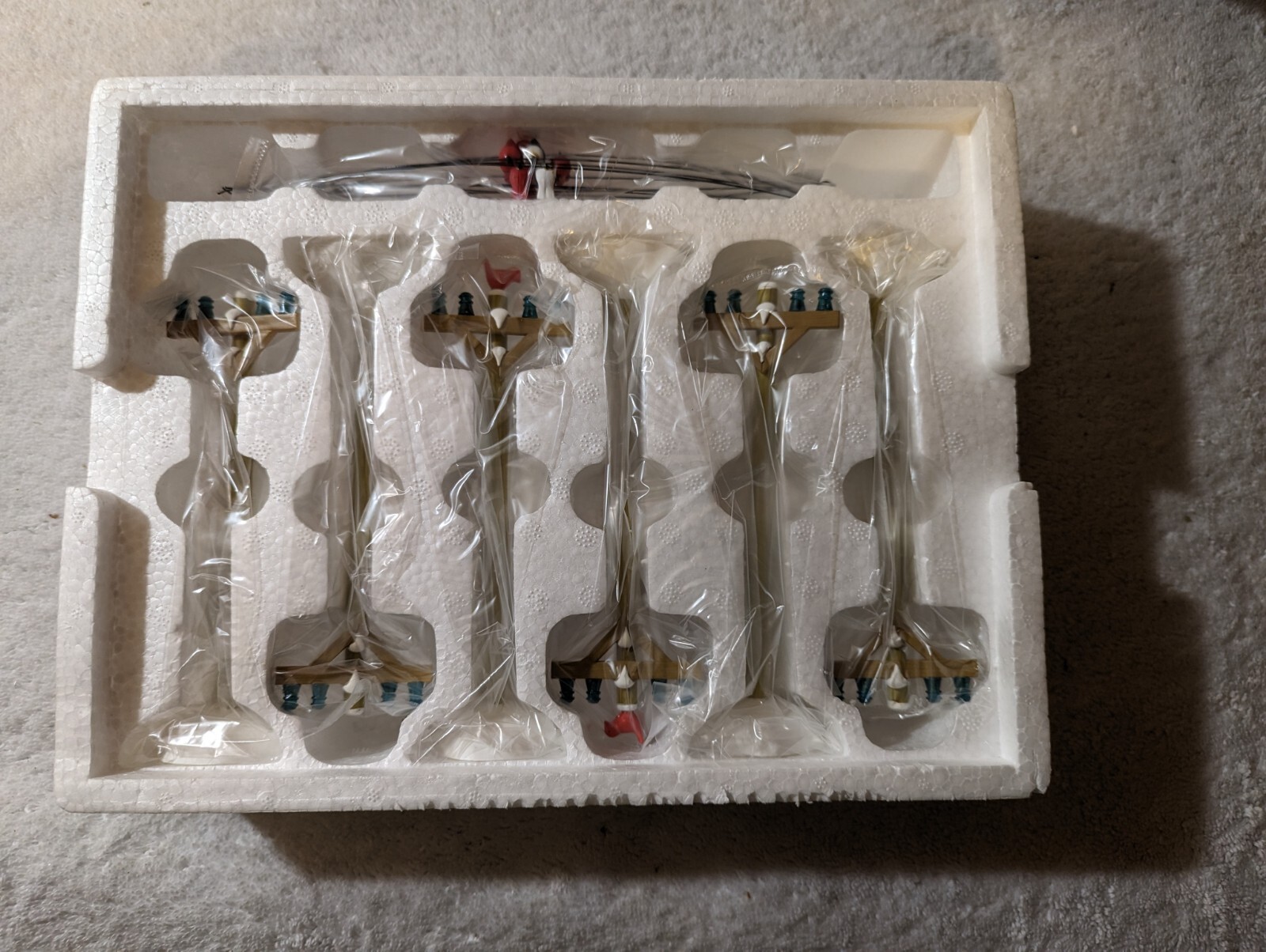 Dept 56 Snow Village Telephone Poles Set of 6