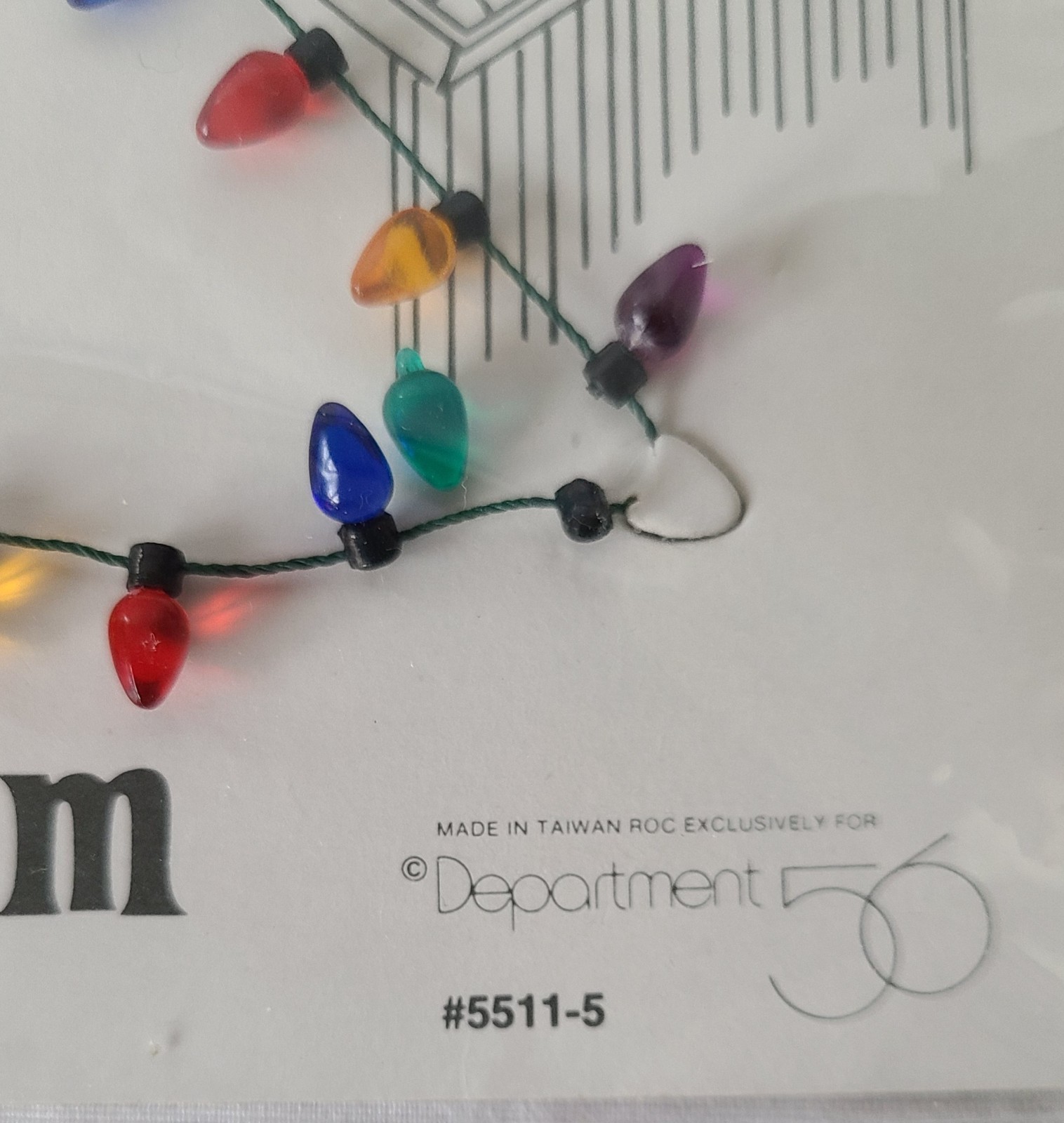 Dept. 56 Christmas Eave Trim 24″ Bulb Garland #56.55115