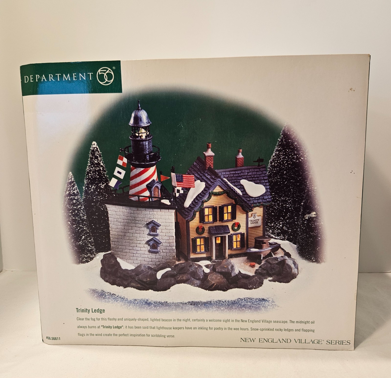 Dept 56 New England Village Series “Trinity Ledge” RETIRED *VIDEO* #56.56611