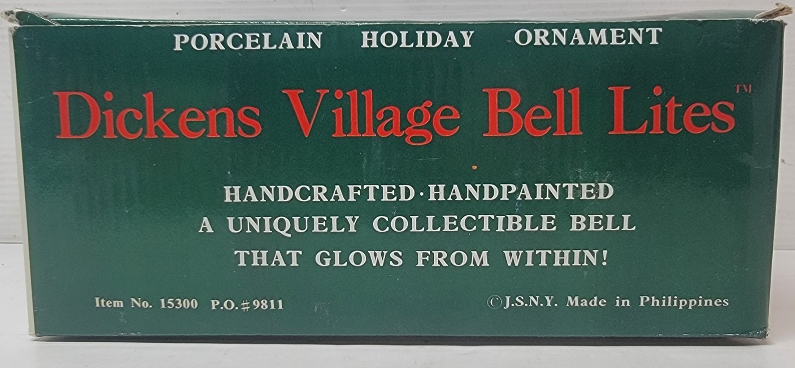 Dickens Village Bell Lites handcrafted handpainted made in Philippines 15300