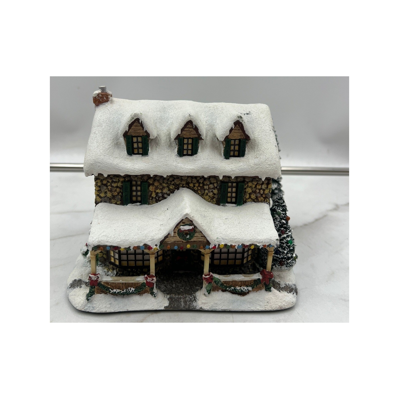 Thomas Kinkade Hawthorne Village From the Heart Gifts Christmas Stone House 2000