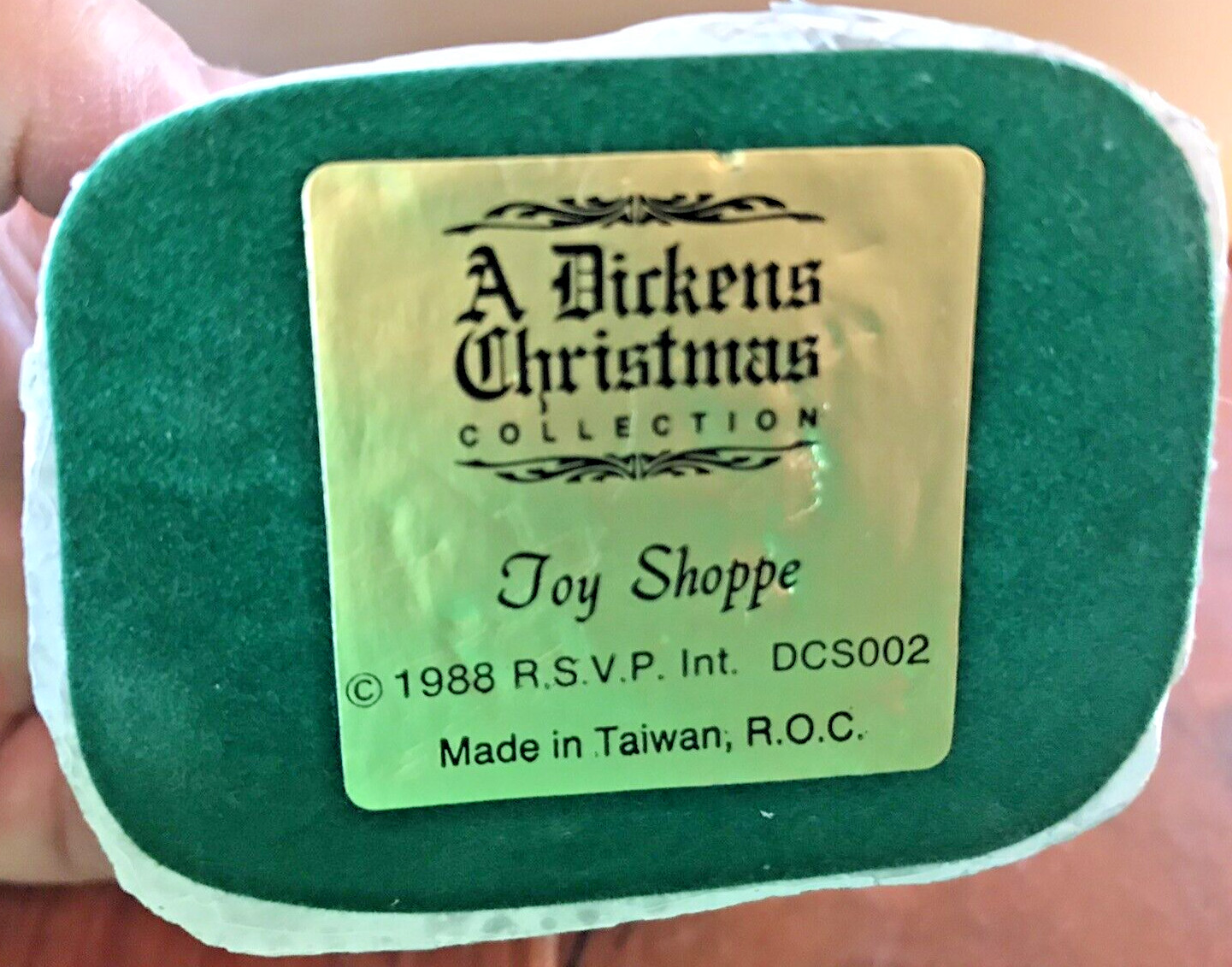 VTG A Dickens Christmas Toy Shoppe 1988 Figurine RSVP Inc Hand Painted Cold Cast