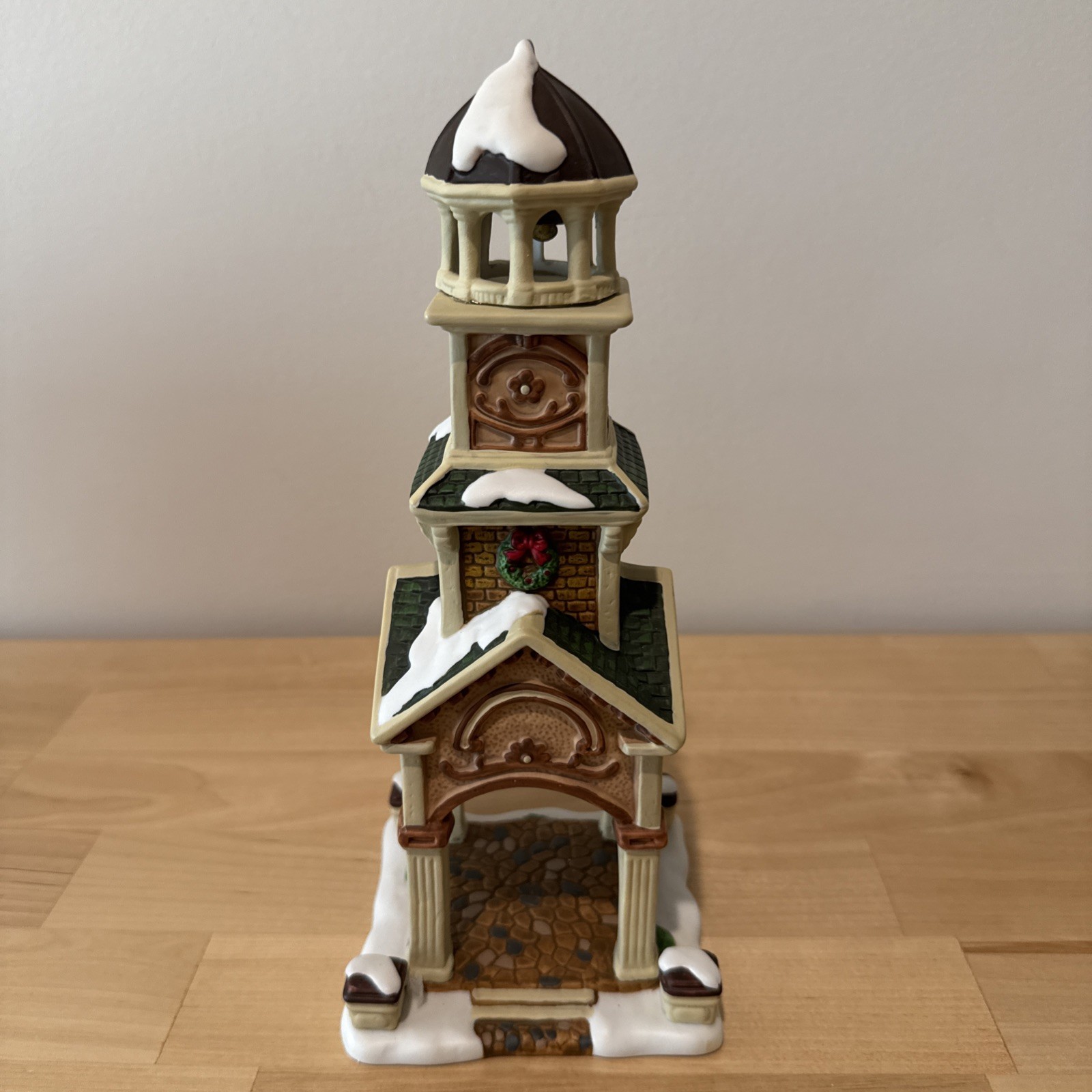 Lemax Carole Towne Collection Porcelain Bell Tower NO Box #65311