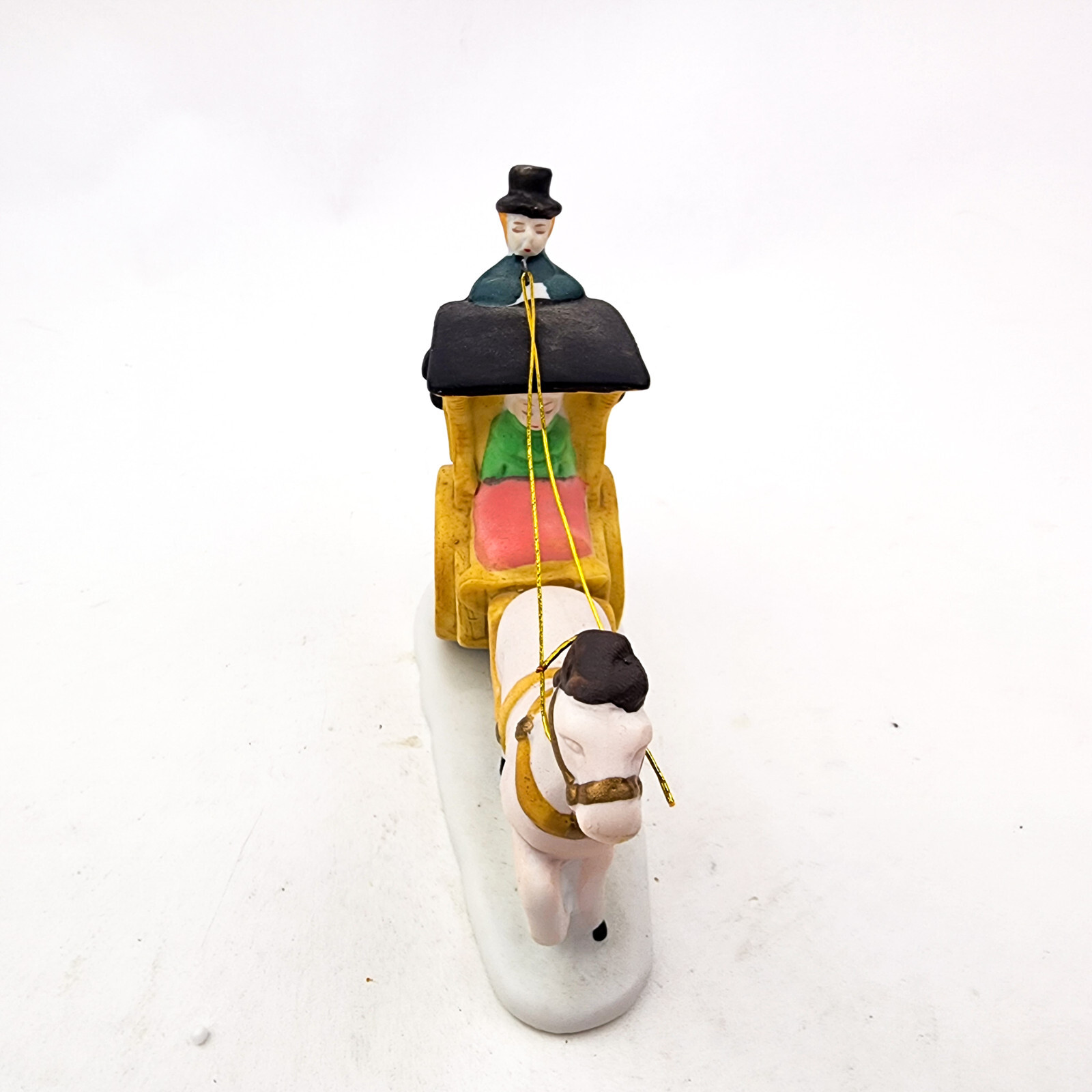 Christmas Dickensville Collectable Horse Drawn Carriage Figurine 6149 Noma 1991