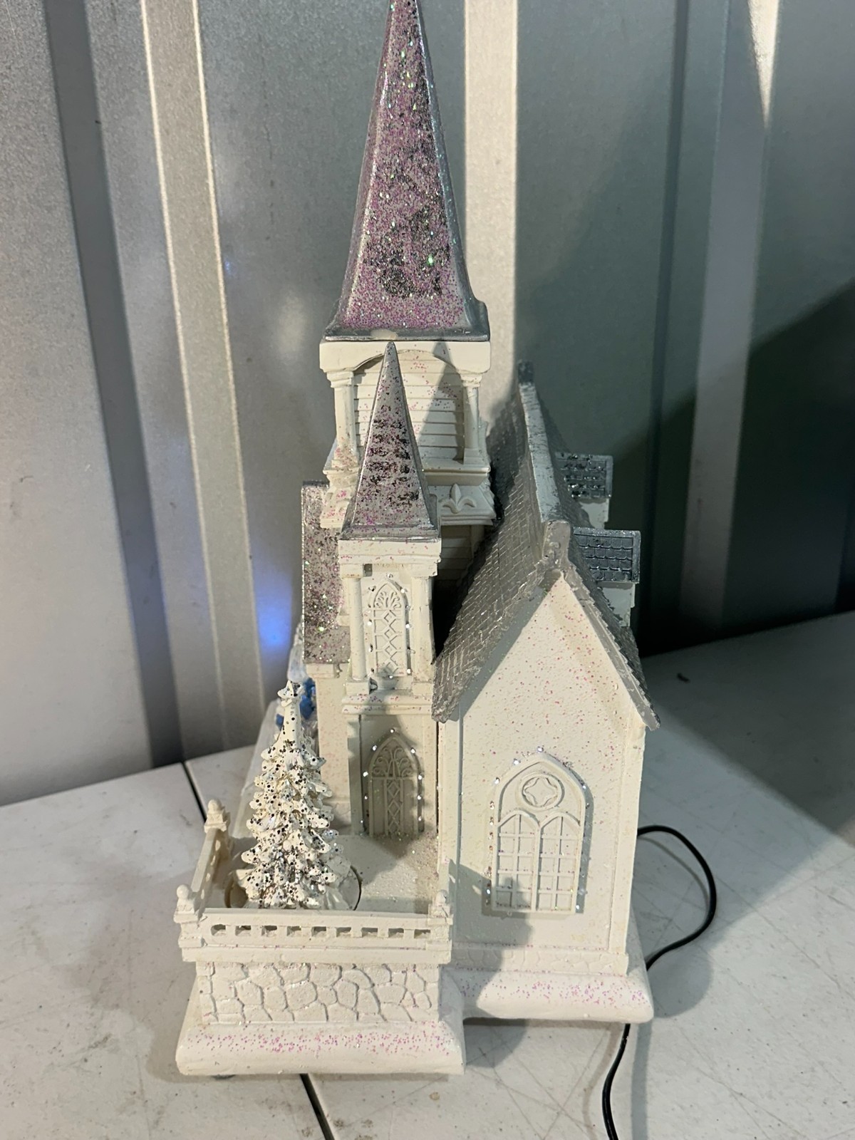 Season of Glory Fiber Optic Lighted Church Christmas Village Nativity Boxed