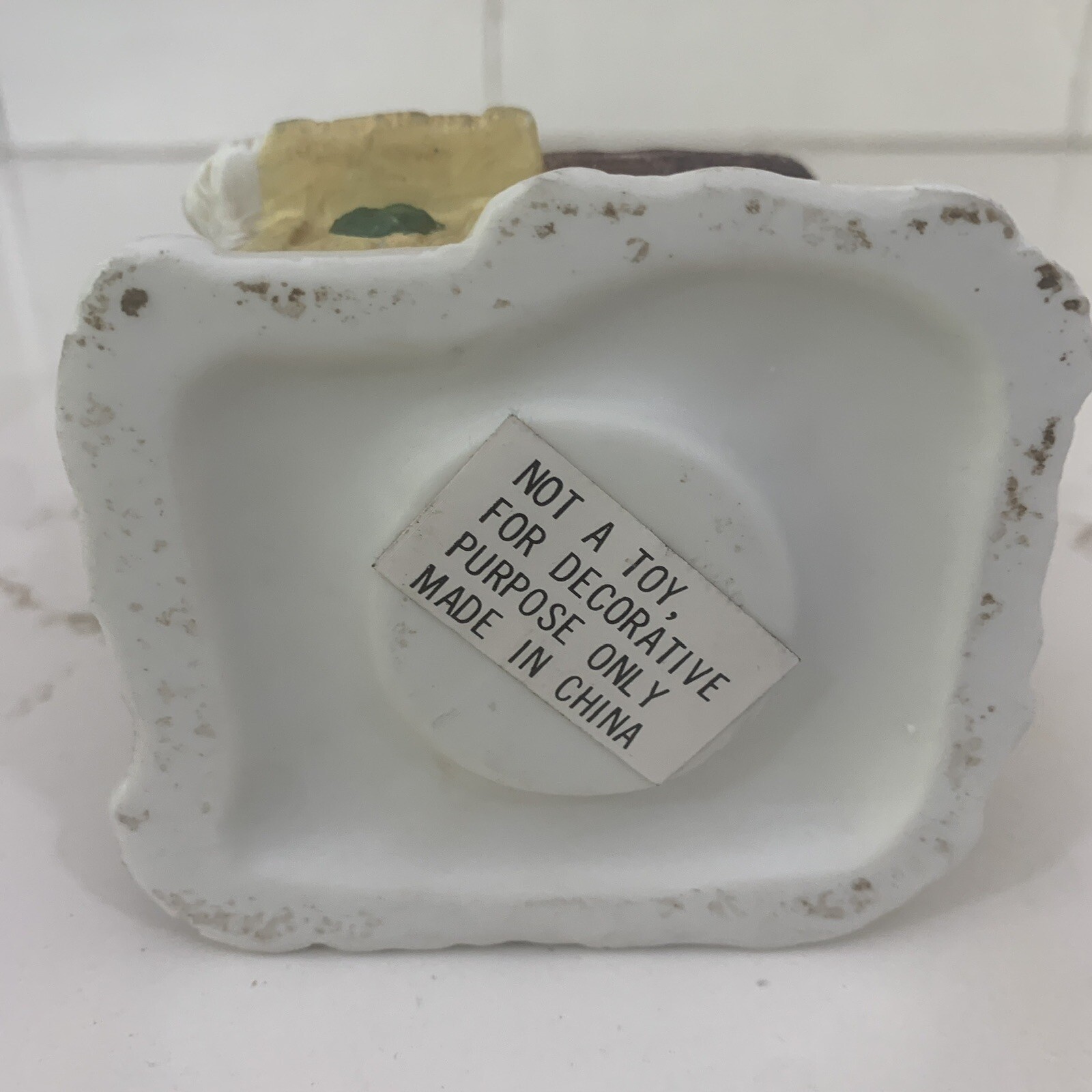 Vintage Porcelain Mill House Christmas Candle Holder Tealight Small Village