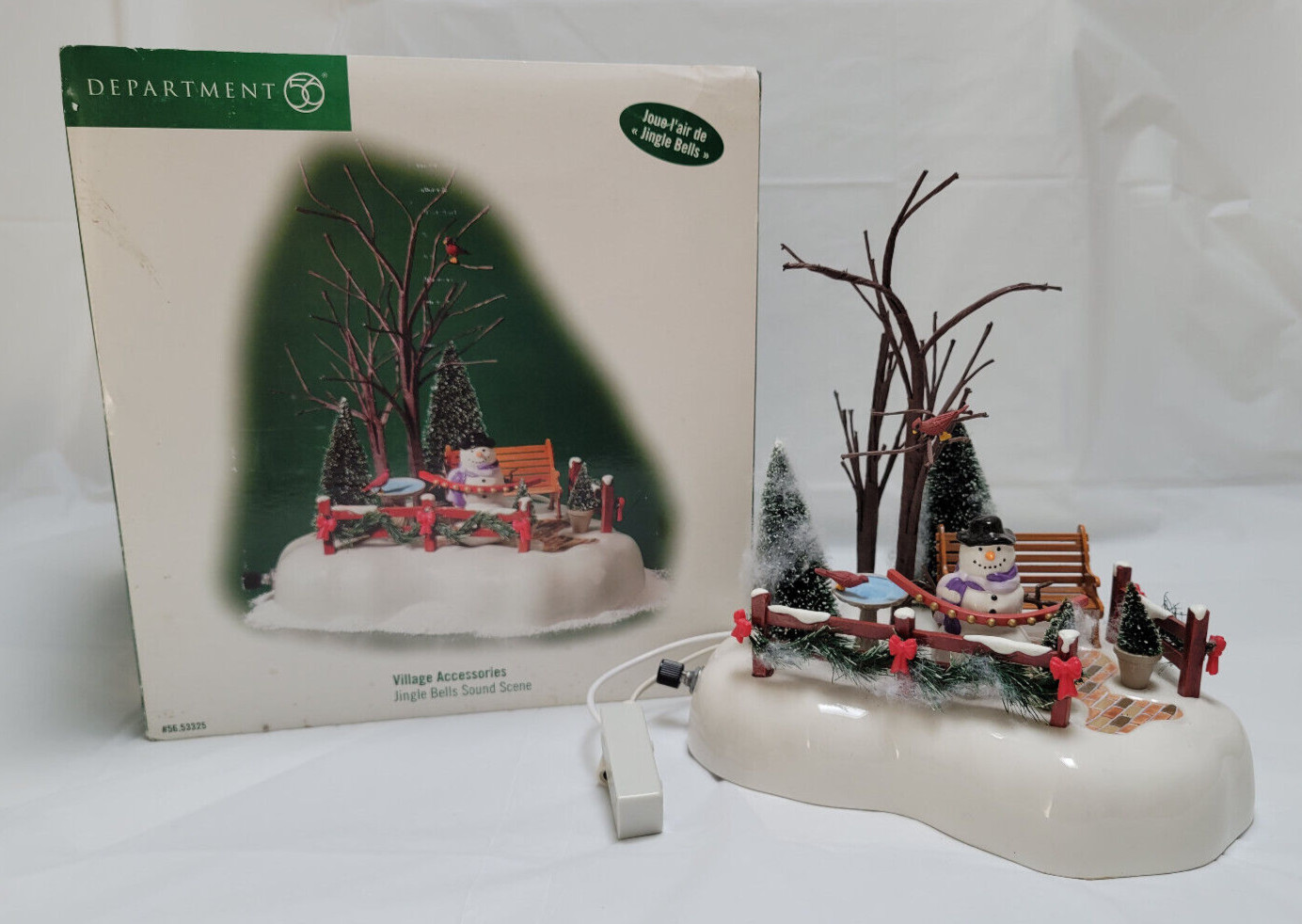 Dept 56 Village Accessories JINGLE BELLS SOUND SCENE #53325 No Cord