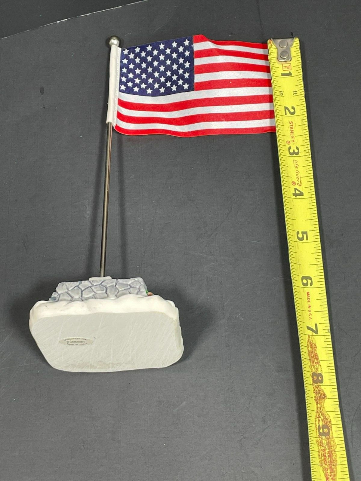 Lemax 1996 American Flag Pole Holidays & Seasons #64150 Vintage Patriotic