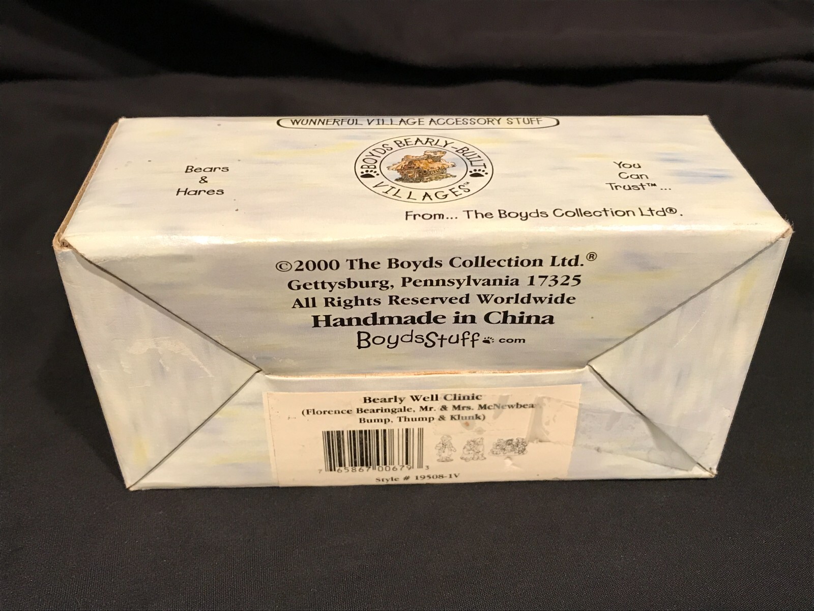 Boyds Bearly Built Villages – Bearly Well Clinic – Set of 3 Bear Figurines