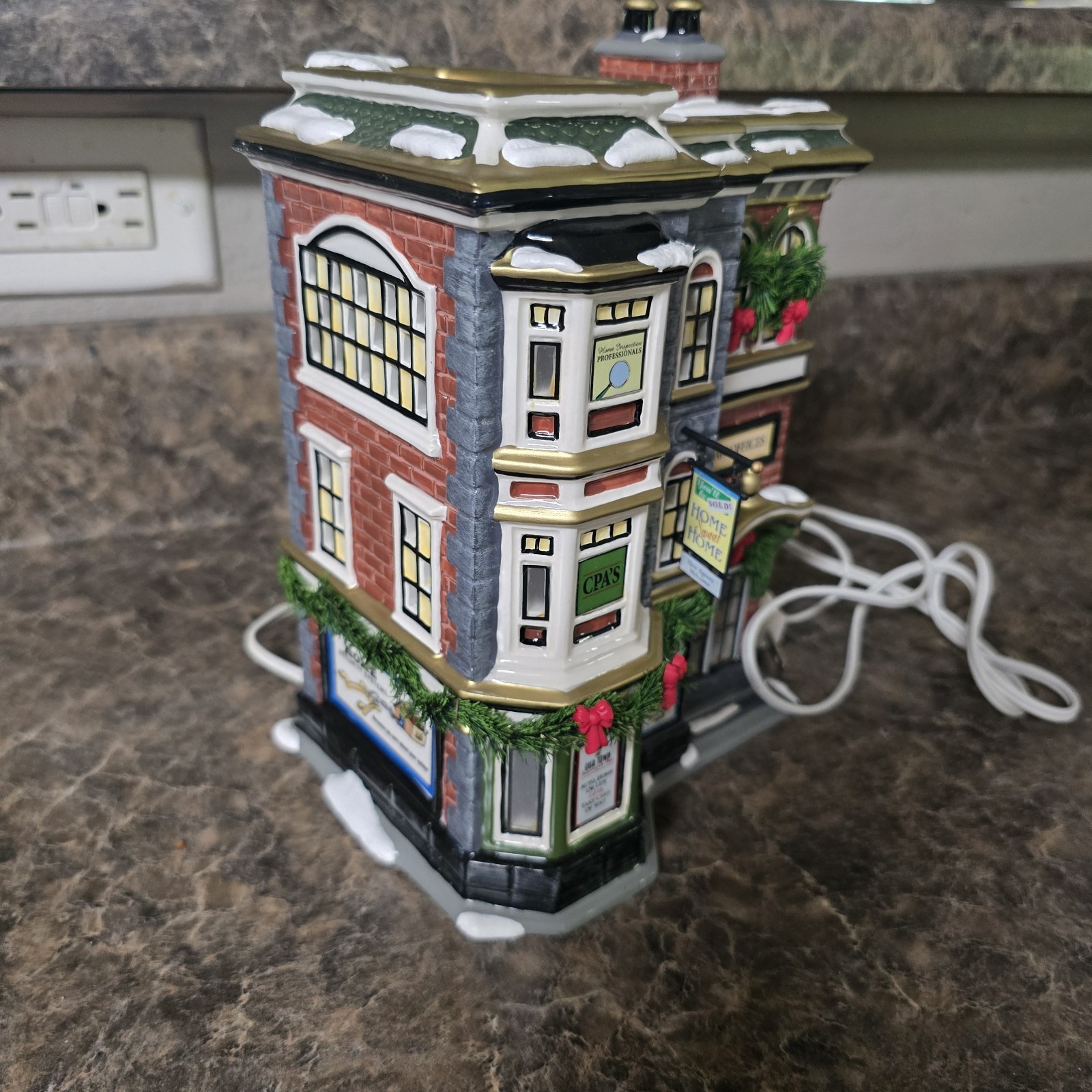 Department 56 Main Street Office Building #55363 Original Snow Village