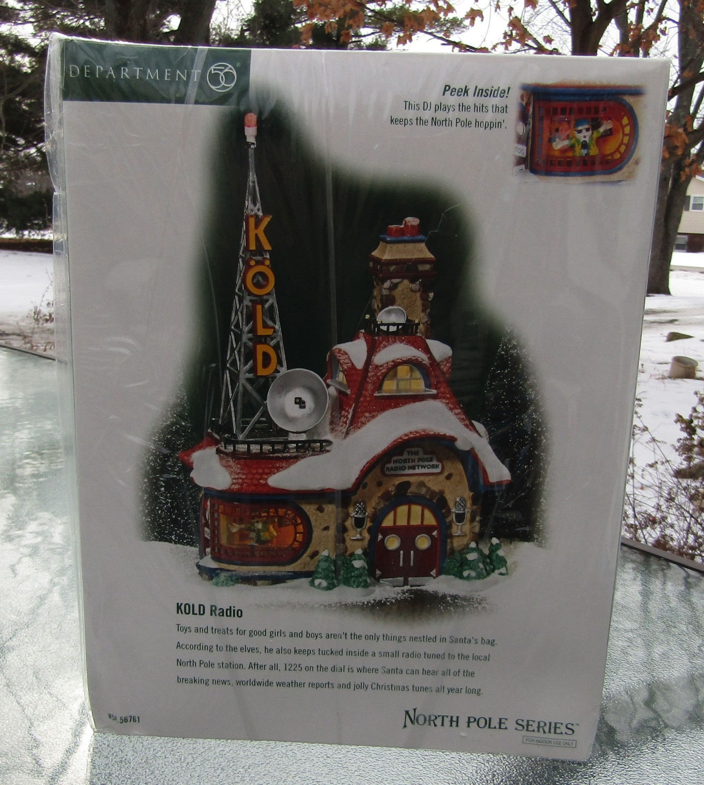 2003 Department 56 North Pole Series #56.56761 KOLD RADIO Retired UNUSED SEALED