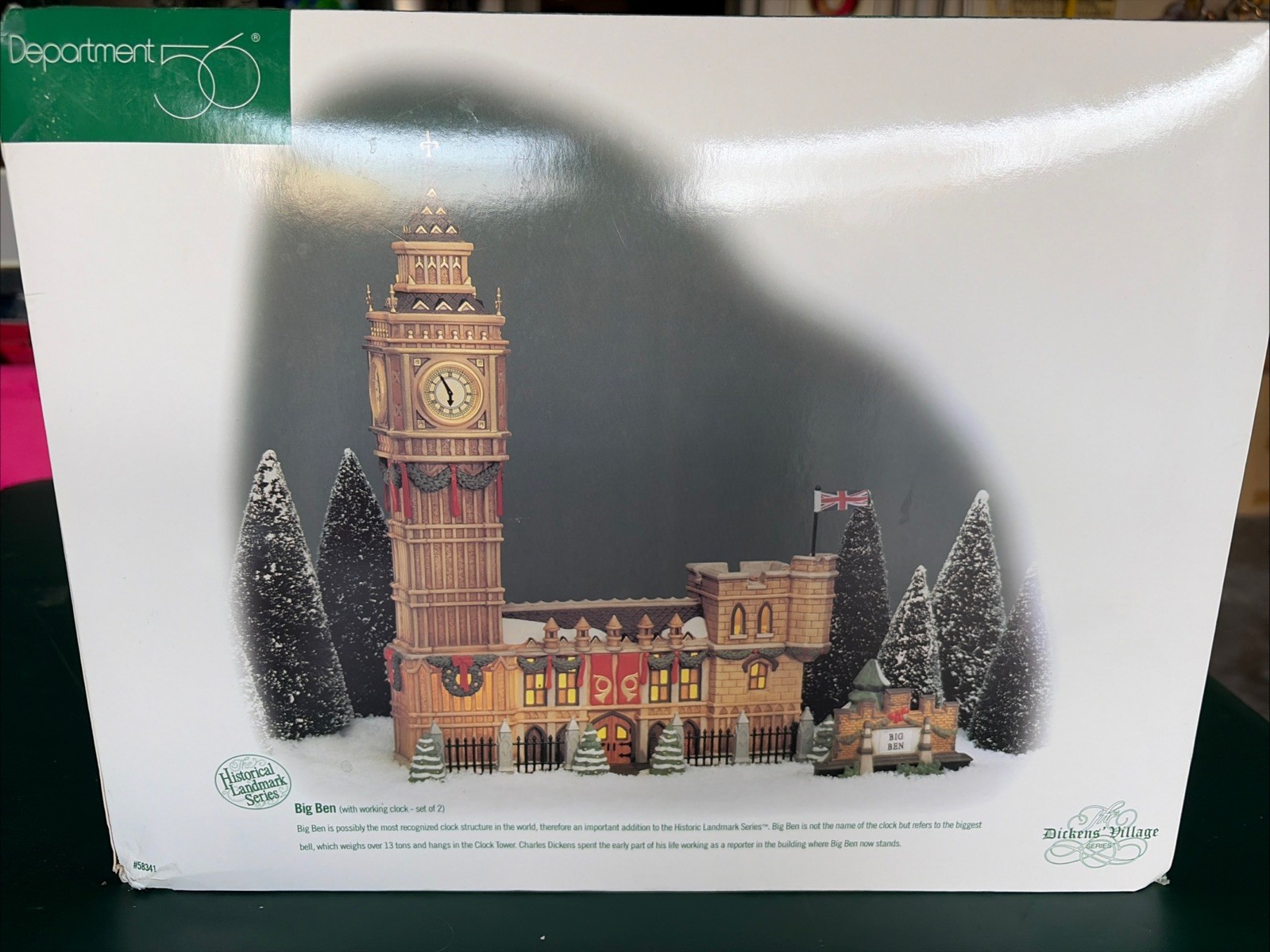 Department 56 Dickens Village Big Ben Porcelain Hand Painted Christmas Village