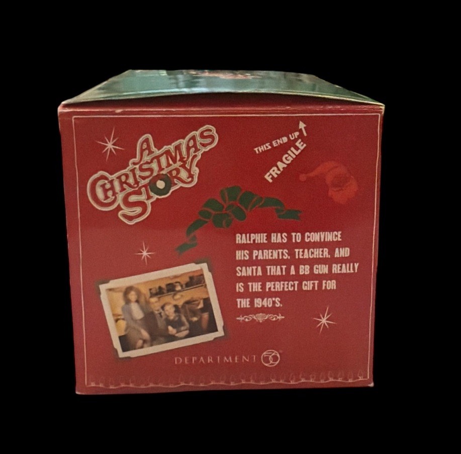 A Christmas Story Movie Dept 56 Figurine Ralphie and Ol’ Blue Nostalgia Retro 2”