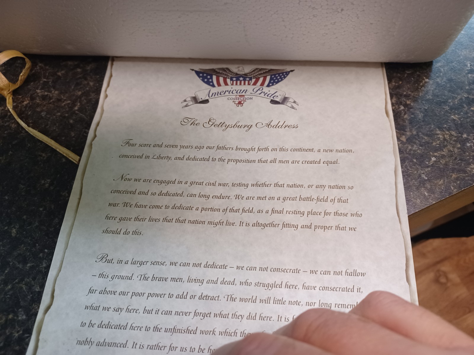Dept 56 The Lincoln Memorial The American Pride Collection Scroll Works