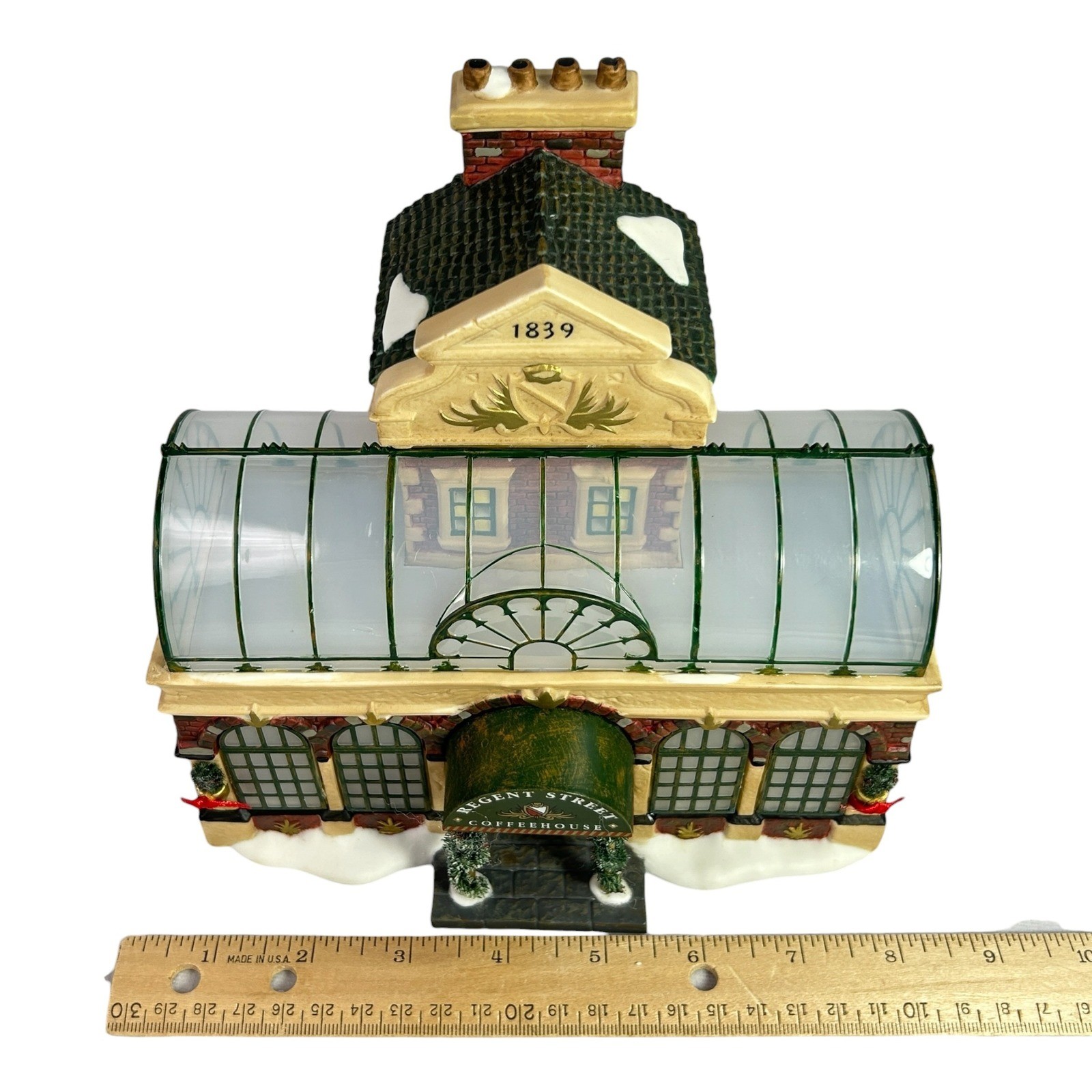 Department 56 Regent Street Coffeehouse Dickens Village 2002 Box Light Cord EUC