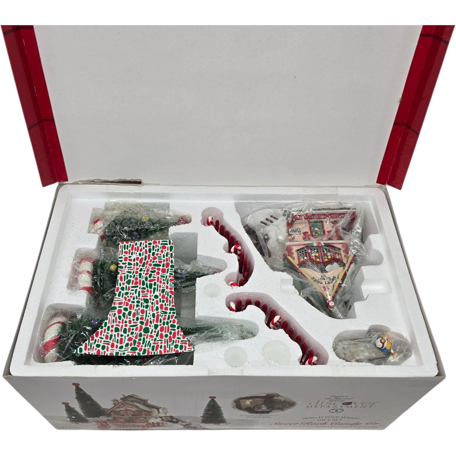 Department 56 North Pole Series Gift Set #56725 Sweet Rock Candy Co. Village