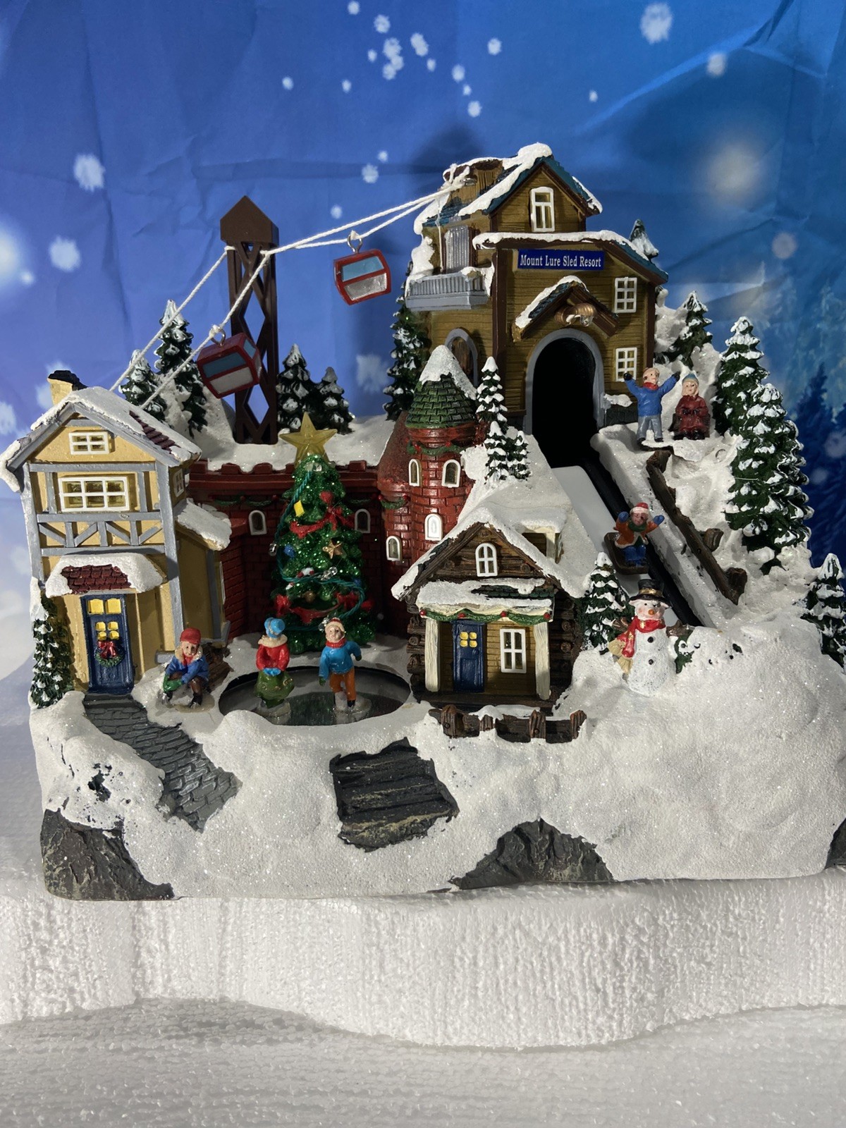 Carole Towne Collection Mount Lure Sled Resort LED Lighted, Music and Motion