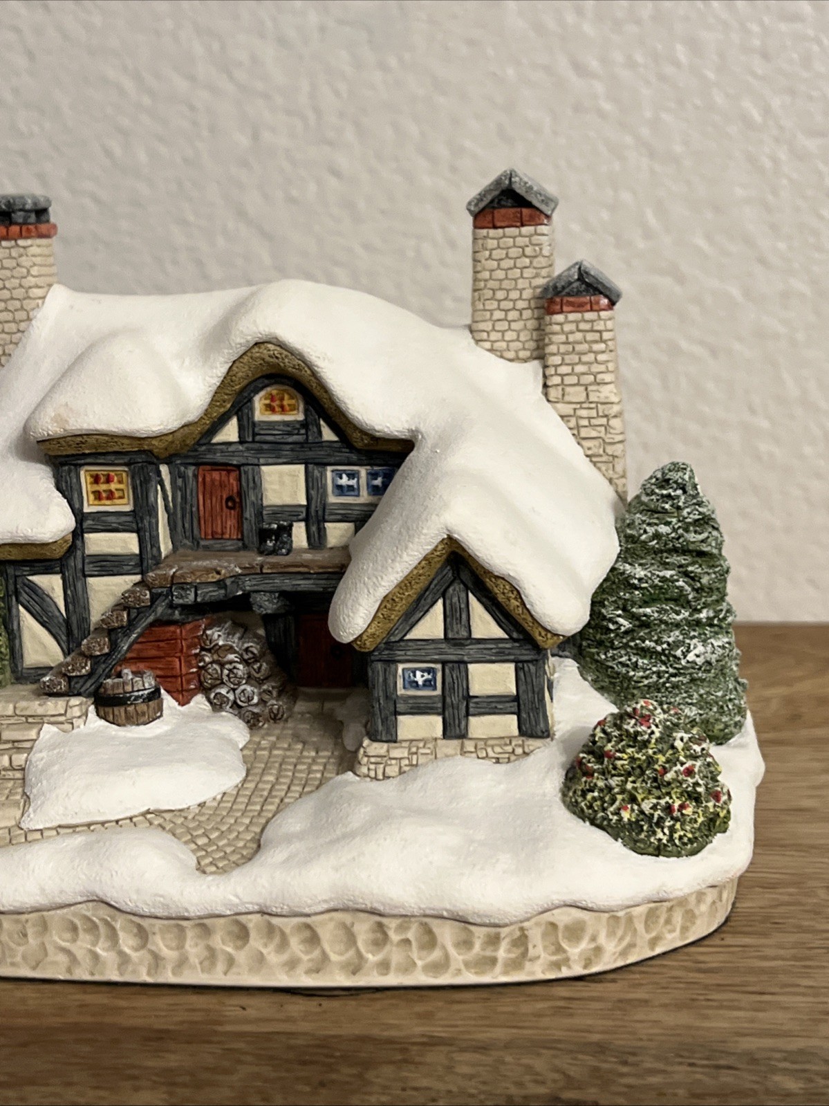 Let It Snow David Winters Cottage Collectors Resin FDW 66 Made In England #1