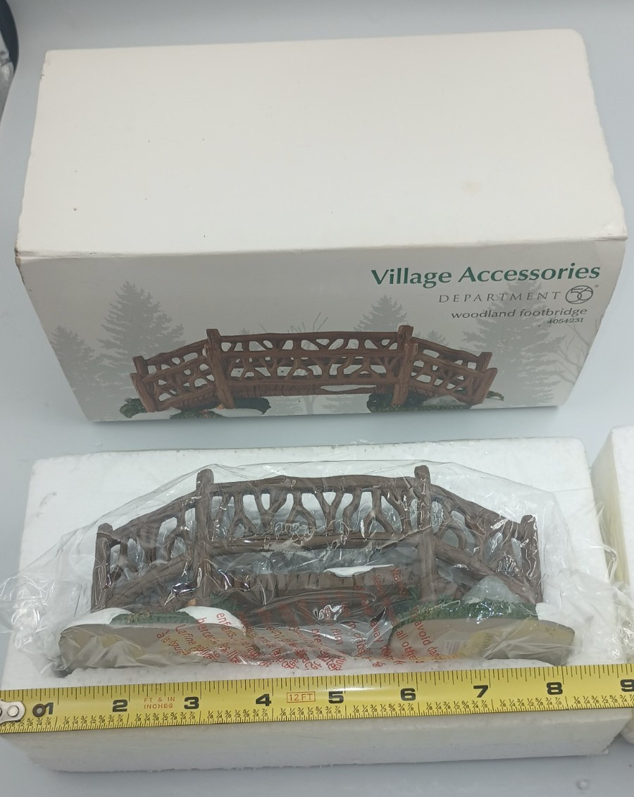 Dept 56 Village Accessories Woodland Footbridge #4054231 NIB