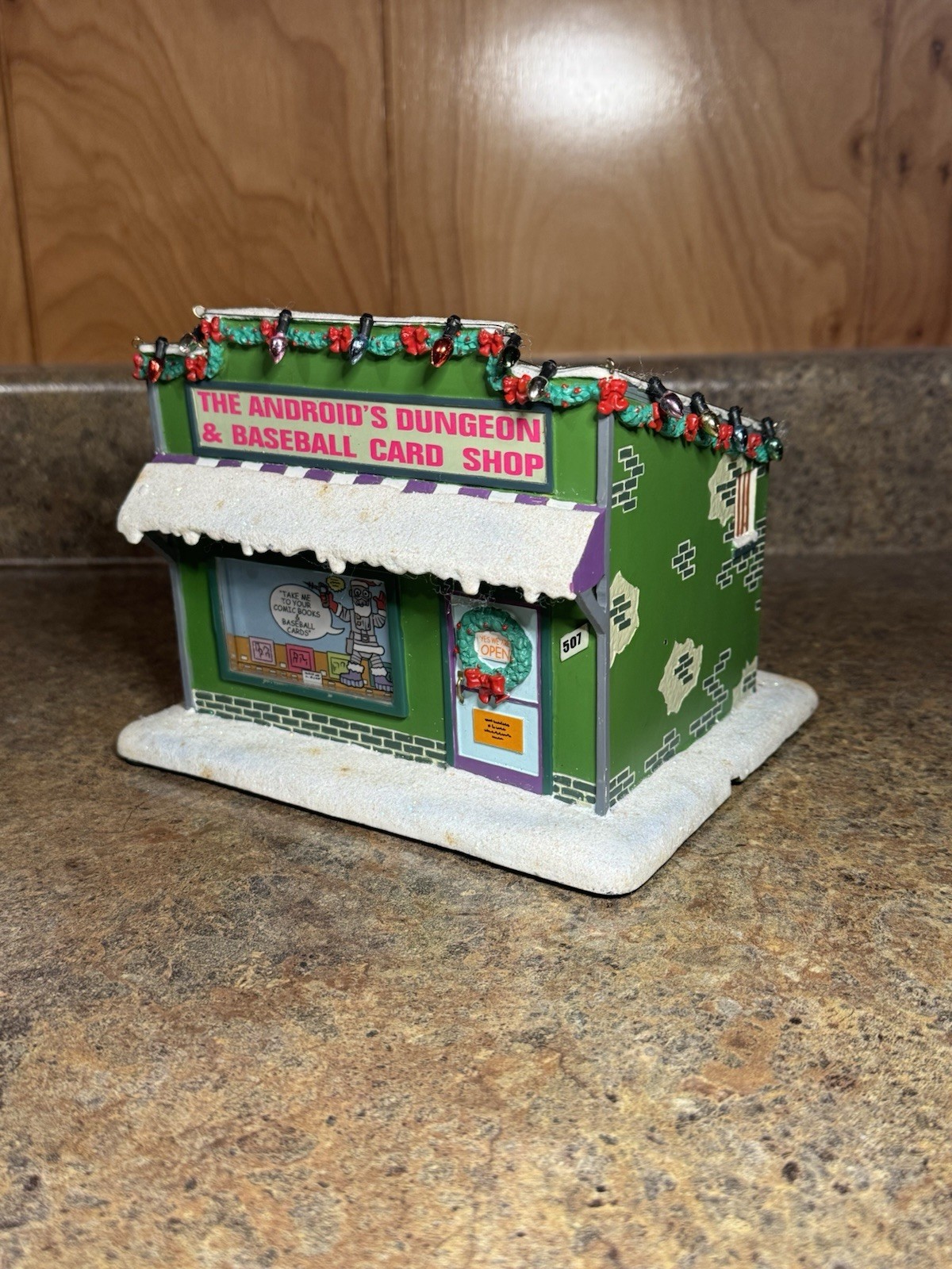 Simpsons Christmas Village Hawthorne The Android’s Dungeon & Baseball Card Shop