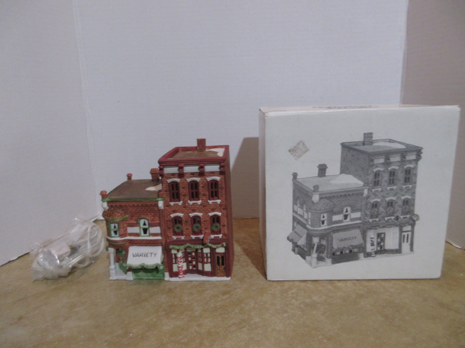 Dept. 56 Heritage Christmas In The City 1988 Variety Store & Barber Shop #5972-2