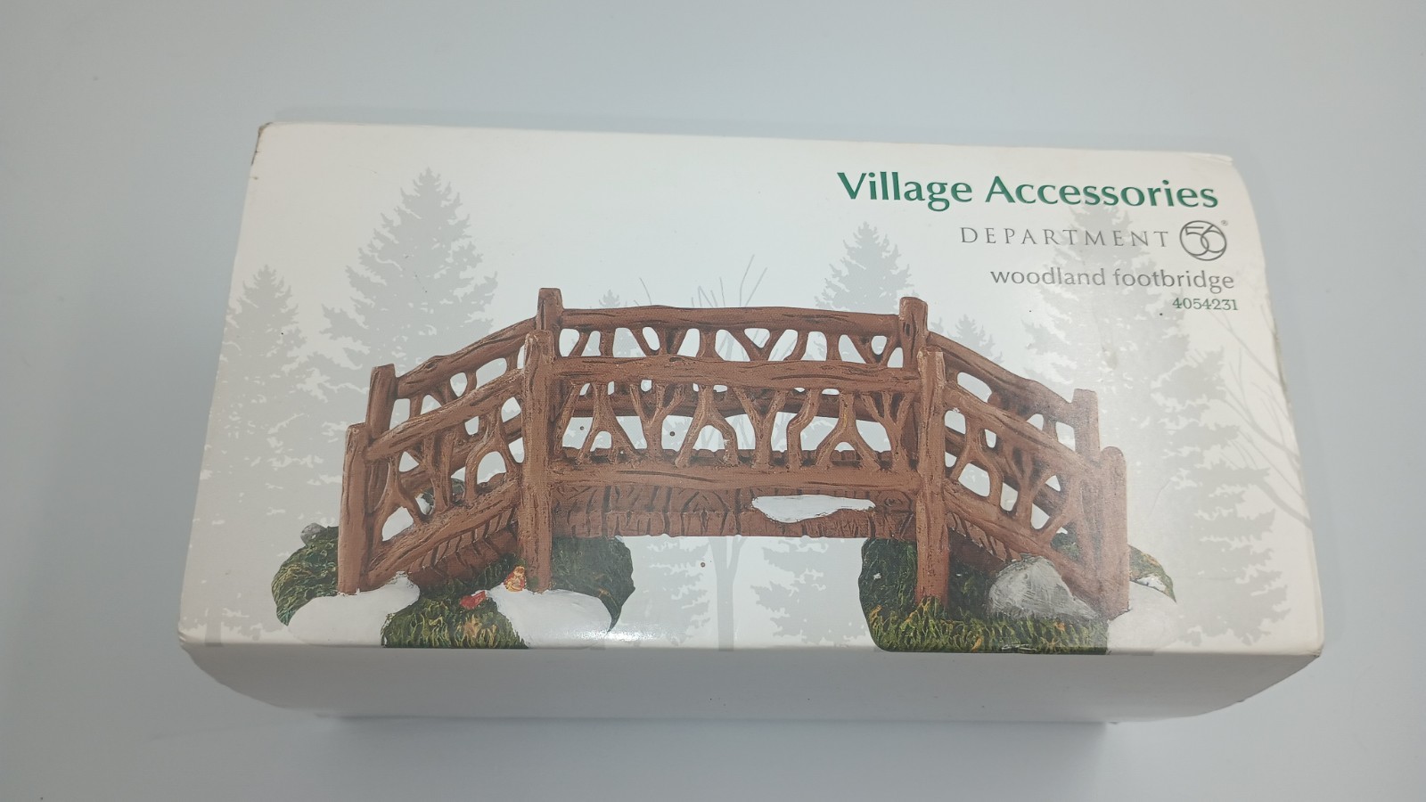 Dept 56 Village Accessories Woodland Footbridge #4054231 NIB