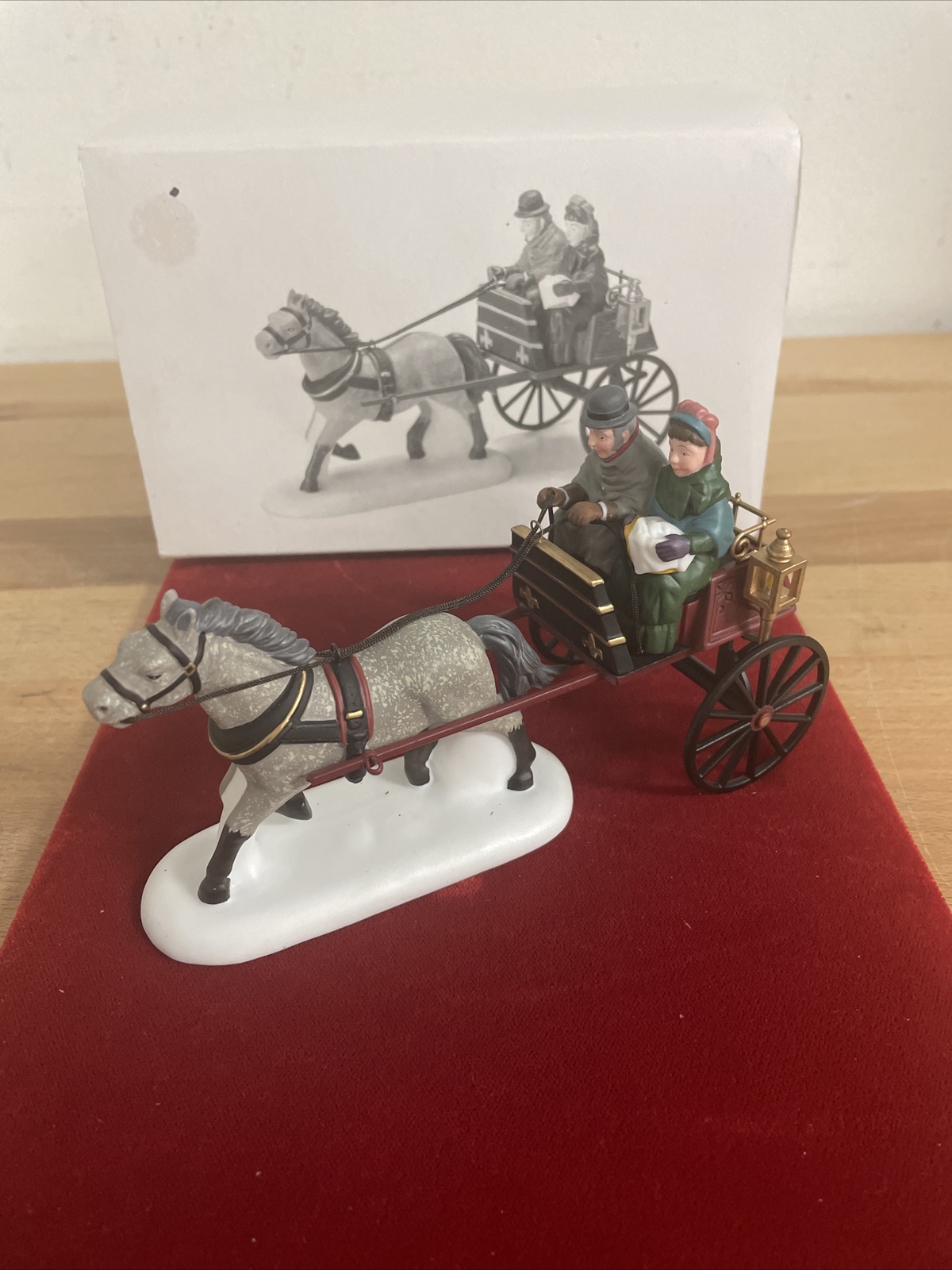Dept 56 Dickens Village – Red Christmas Sulky – NIB