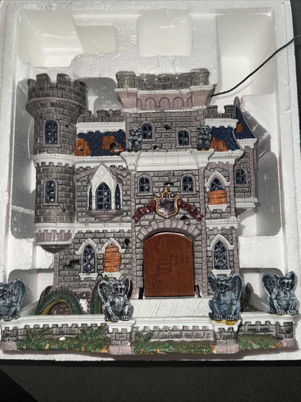 Lemax Spooky Town Castle On Spooky Hill 2002 Halloween House Decor Vampire