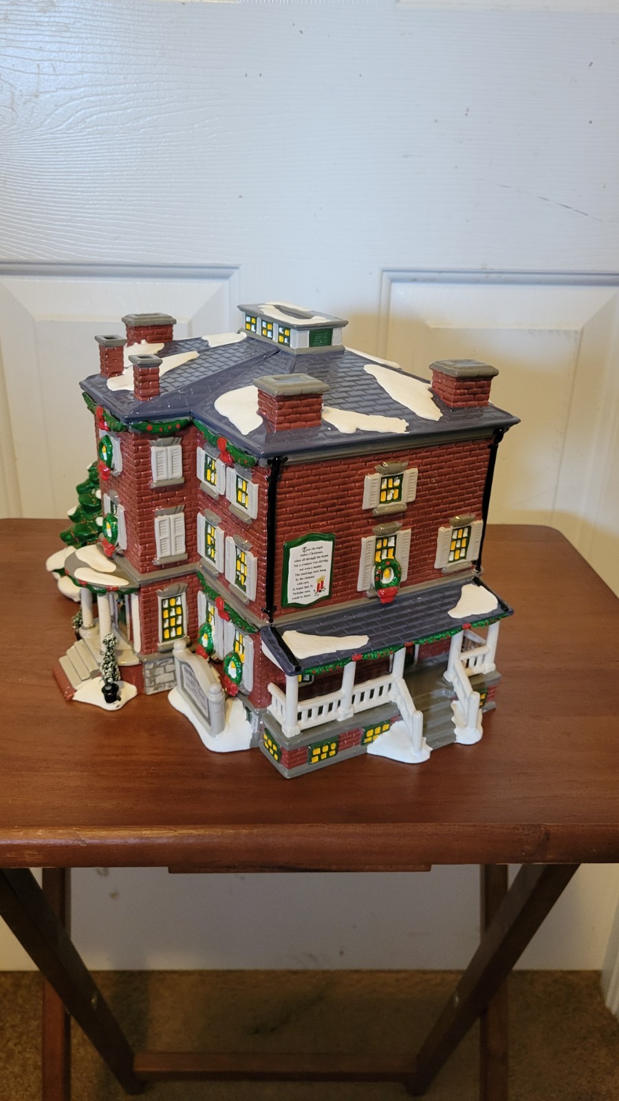 Dept 56 Original Snow Village OLD CHELSEA MANSION Retired 54903 w/Book