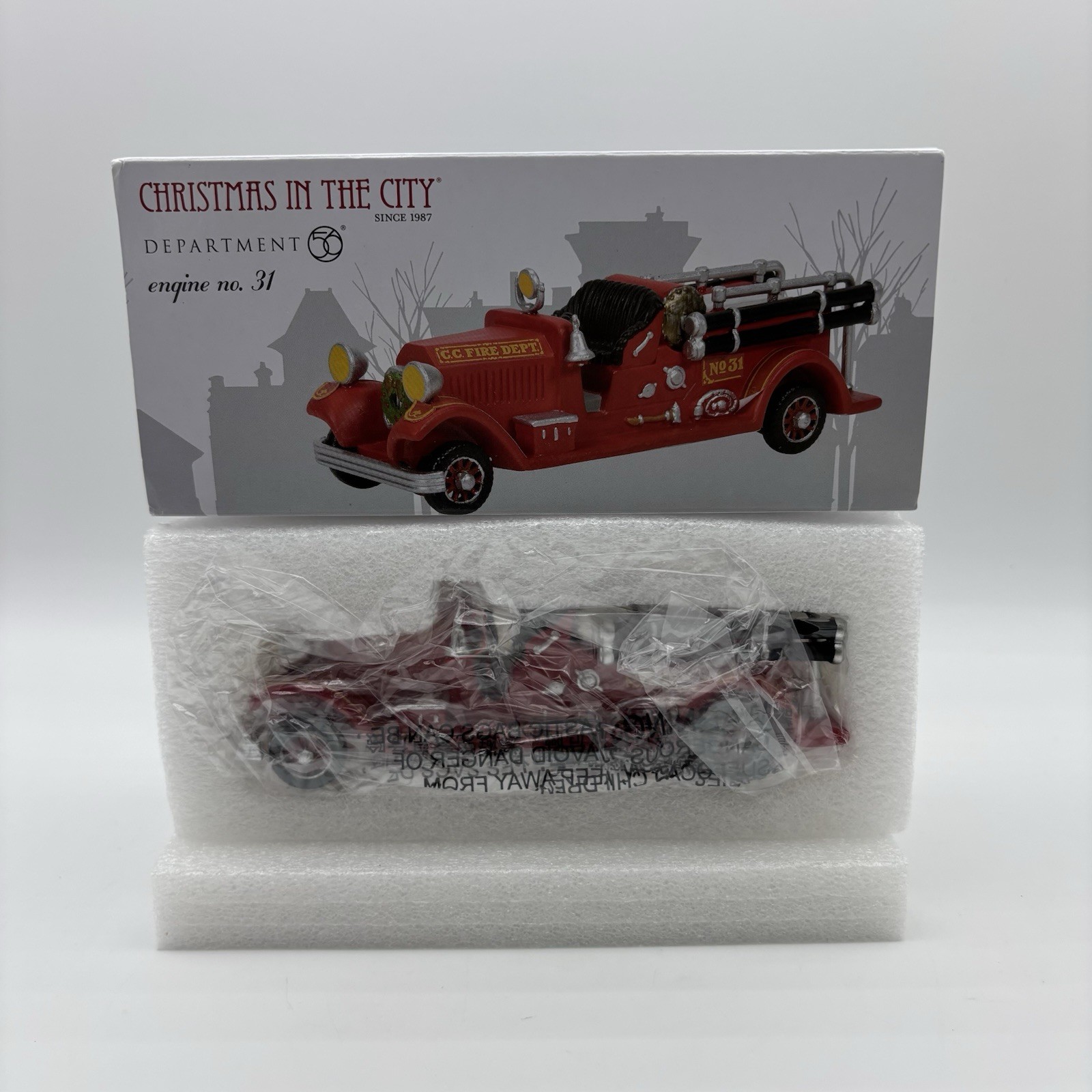 Department 56 Christmas in The City Engine Company & No 31 Firehouse & Truck New