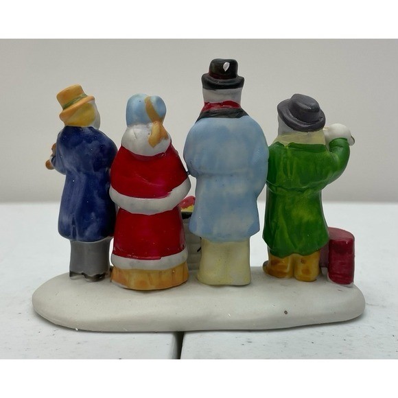 Holiday Treasures Lemax Carolling Quartet 1994 Porcelain Christmas Village Box
