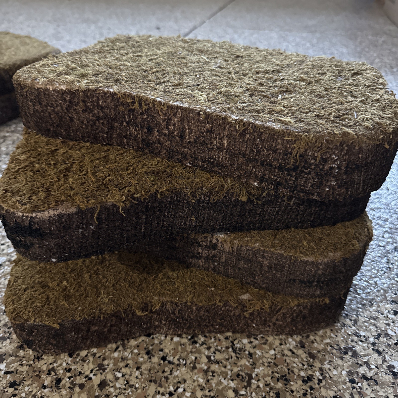 Lemax Spooky Town Platforms Landscape Mat Foam Base Mossy Display, Set Of 4