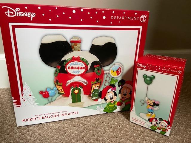 Department 56 Mickey’s Balloon Inflators & Mickey’s Head in the Clouds