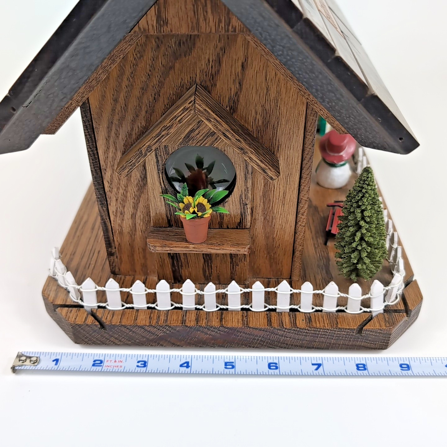 Handmade Old World European Christmas French Wine Crate 12″ Cottage Cabin LIGHTS